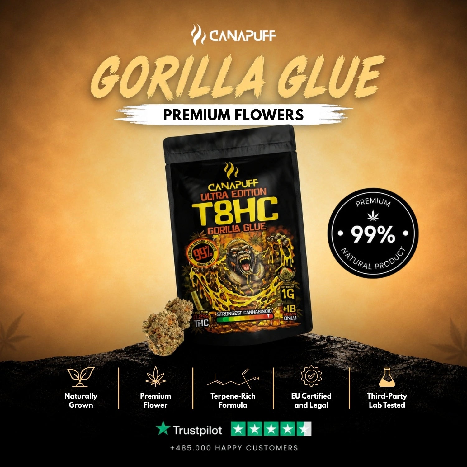 T8HC Cvjetovi Gorilla Glue 99%