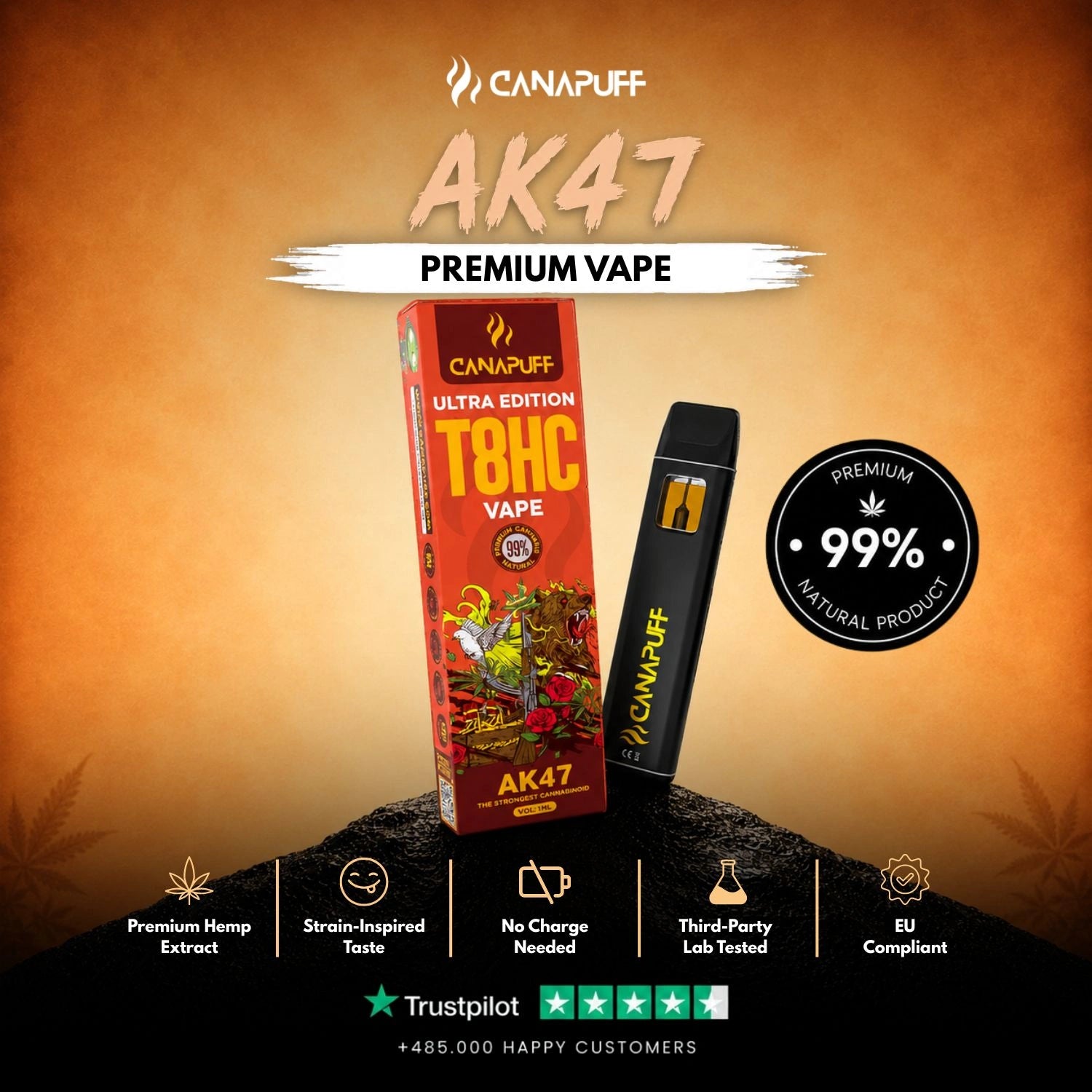 T8HC Vape AK47 Ultra Edition 99% 1ml