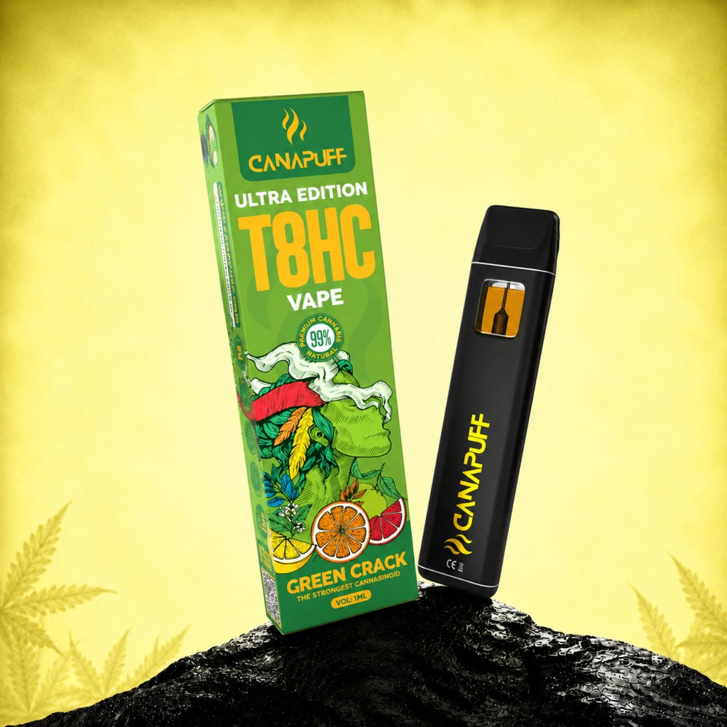 H4CBH×CRDP total95% 1ml Green Crack T8HC Vape Green Crack Ultra Edition 99% 1ml - Calitate ✨