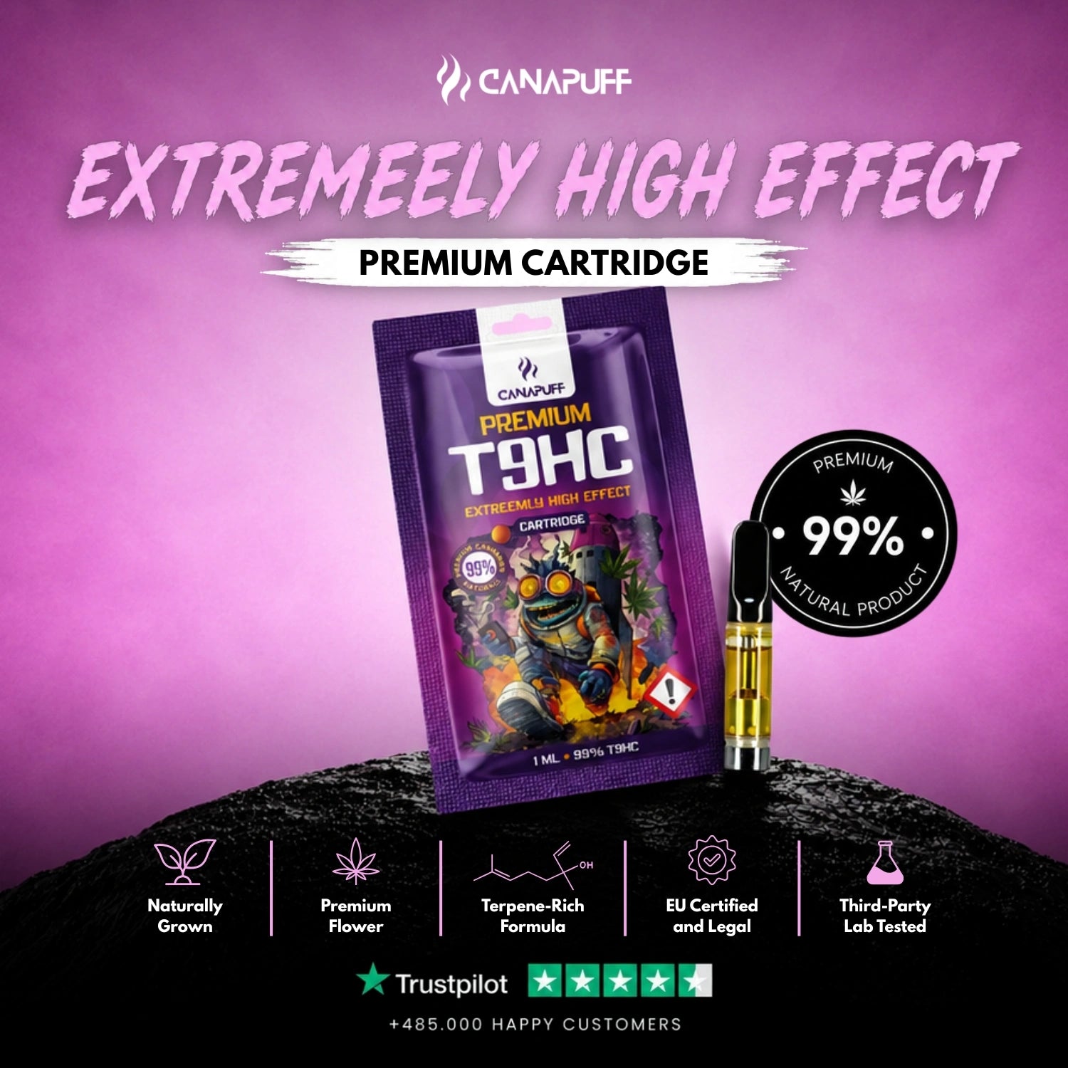 T9HC Cartridge Extreemly 99%