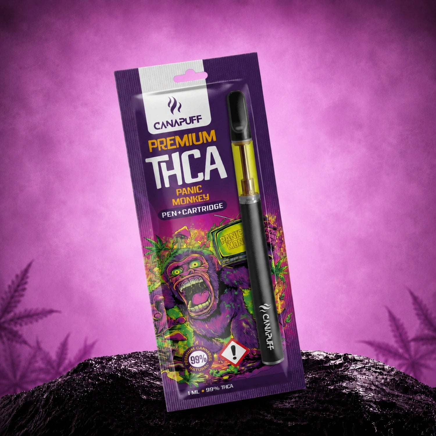 THCA Pen+Cartridge Panic Monkey 99%