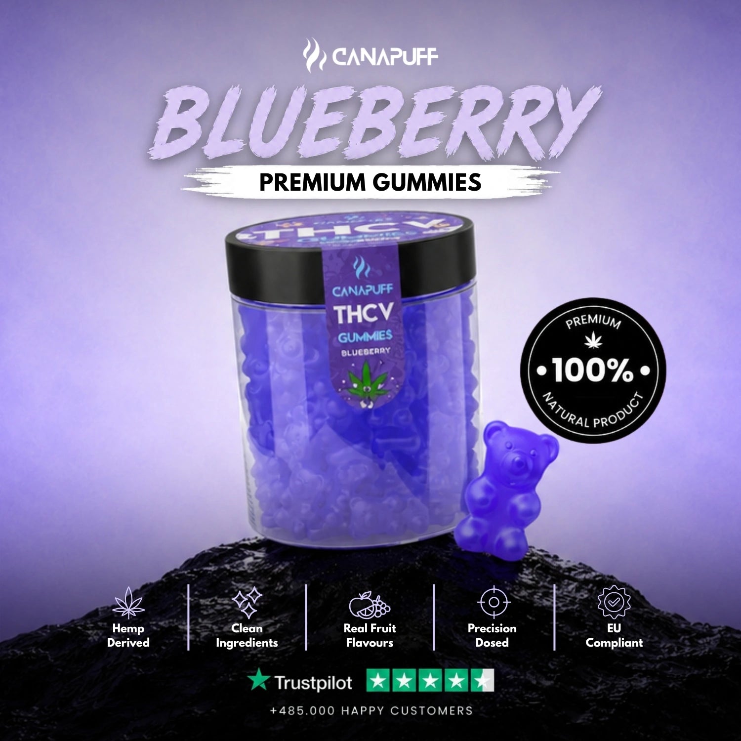 THCv Gummies Blueberry
