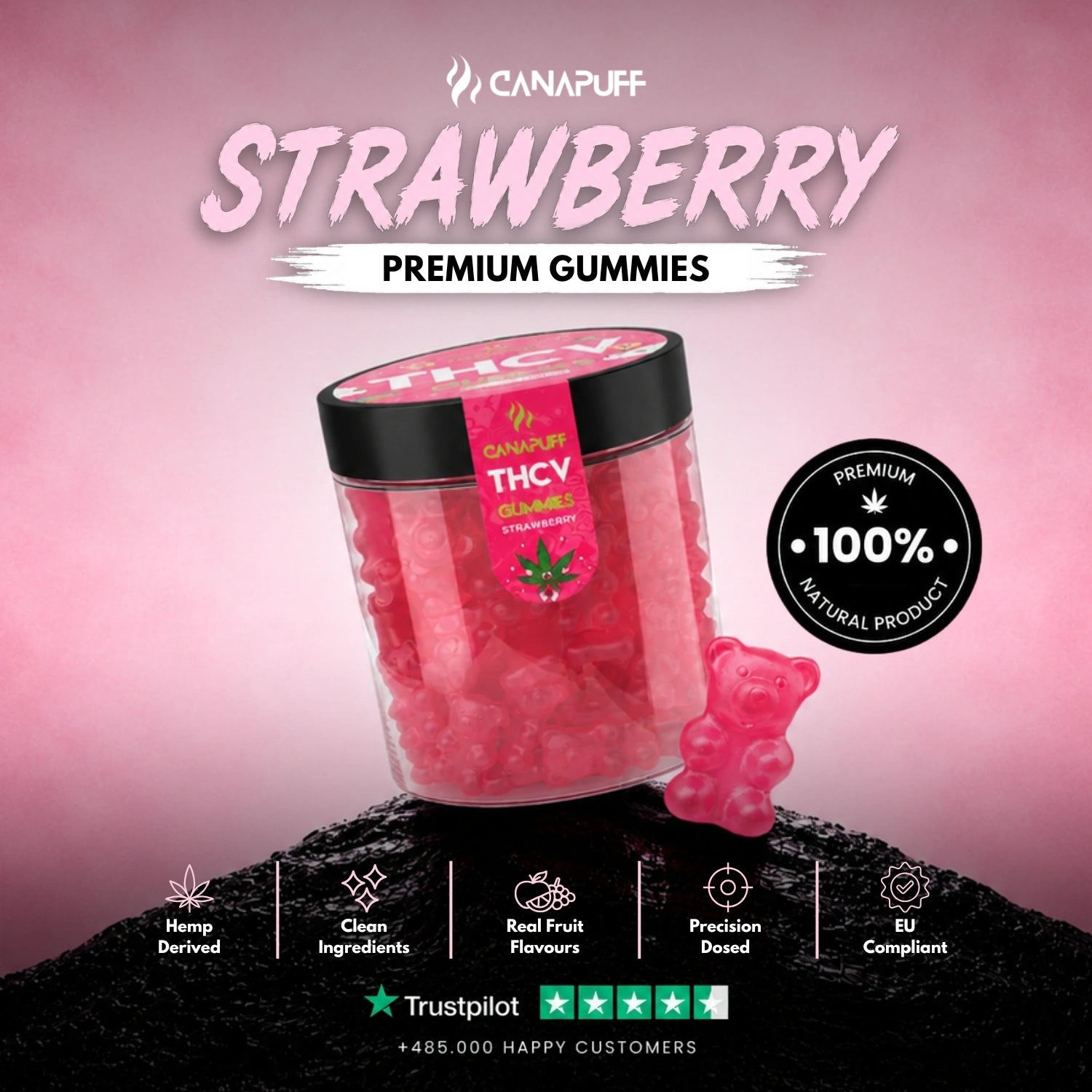 THCv Gummies Strawberry