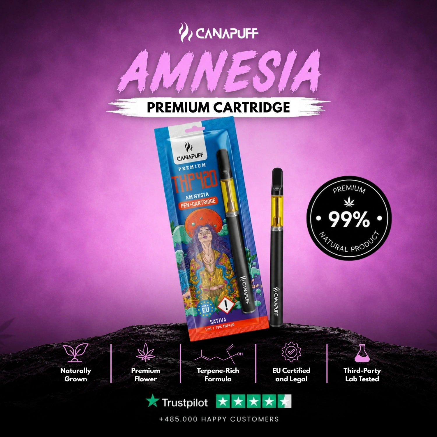THP420 Pen+Cartridge Amnesia 79%