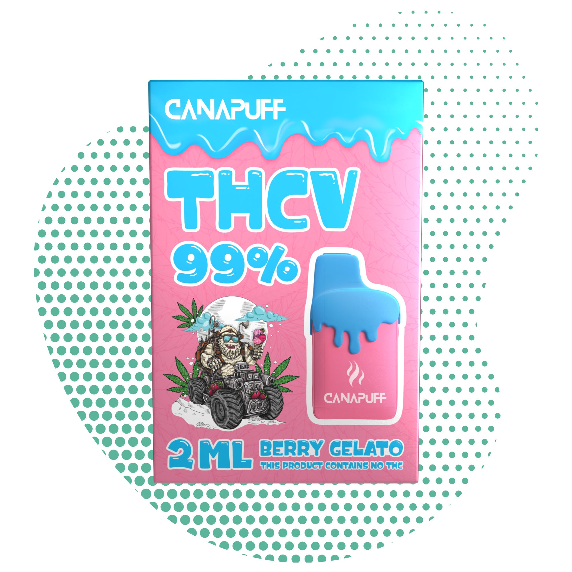 Berry Gelato 99% THCv - Canapuff - One Use - 2ml