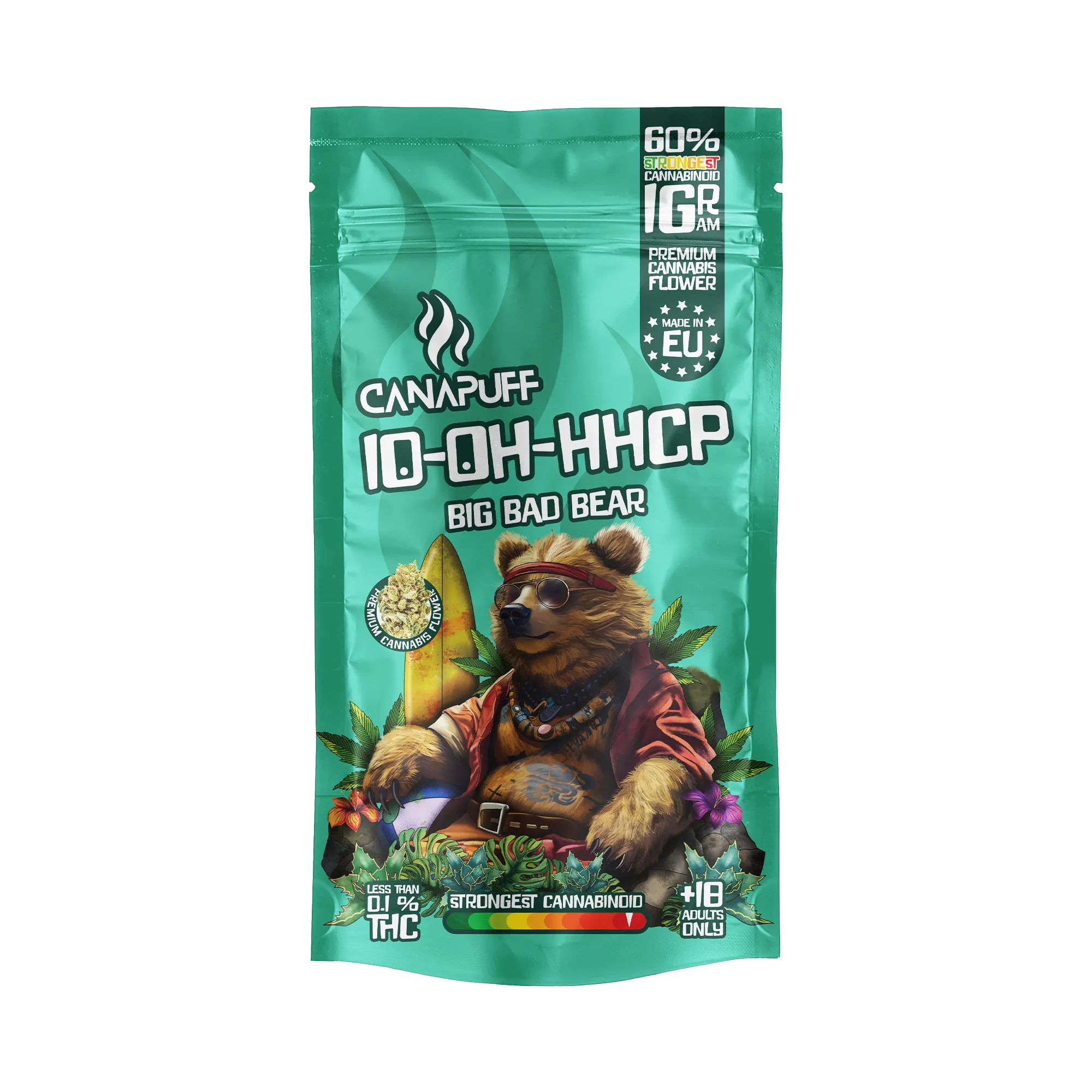 Canapuff - Big Bad Bear 60% - 10-OH-HHCP Flowers-Canapuff
