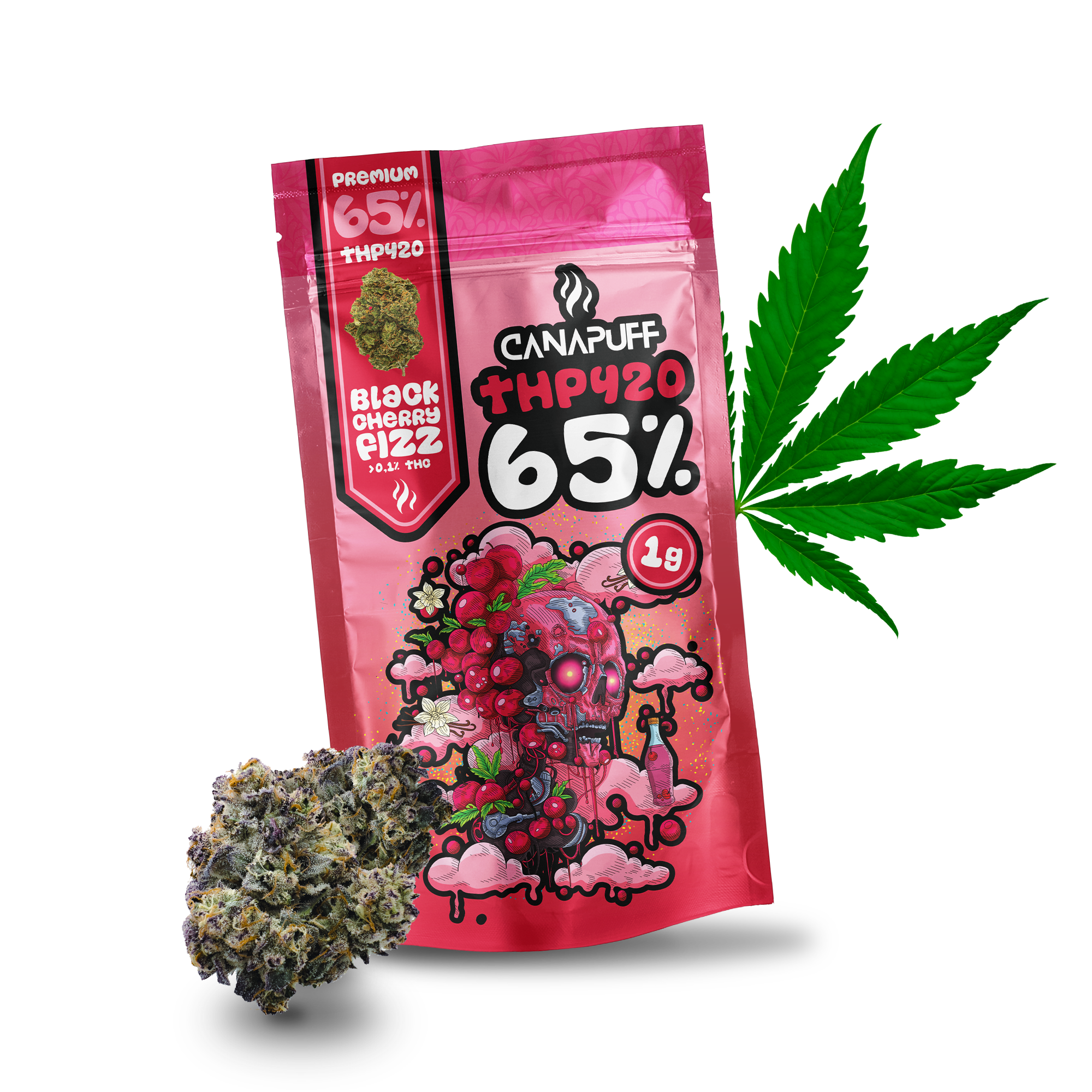 Fleurs THP420 Black Cherry Fizz 65% par Canapuff