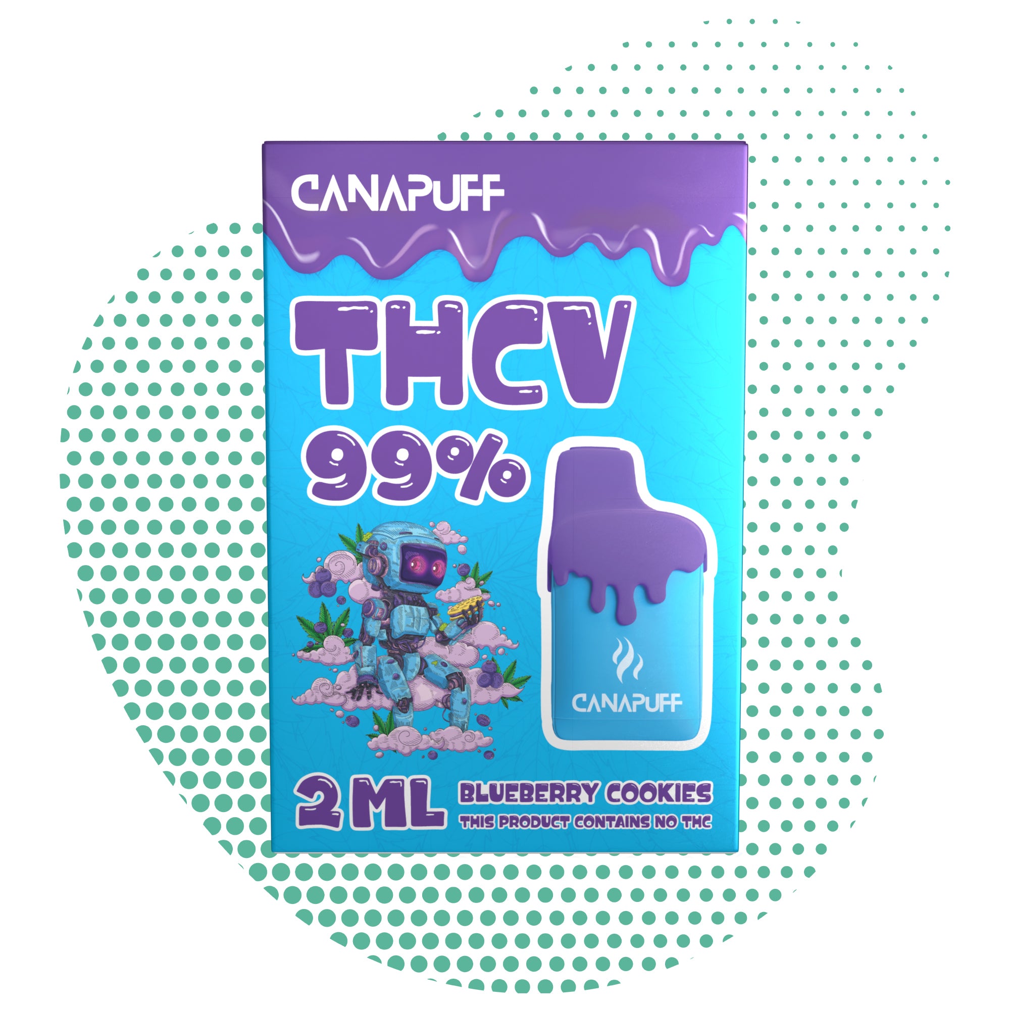 Blueberry Cookies 99% THCv - Canapuff - One Use - 2ml