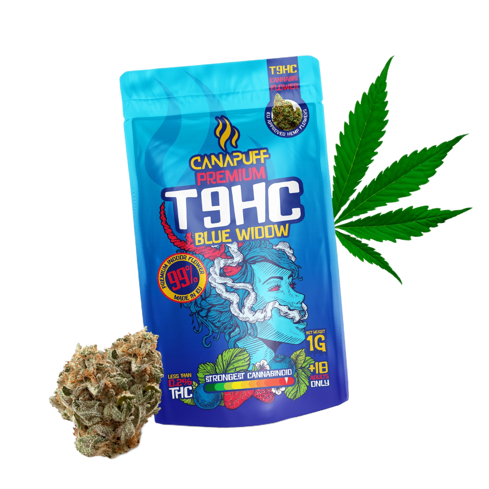 T9HC Flowers Blue Widow 99%