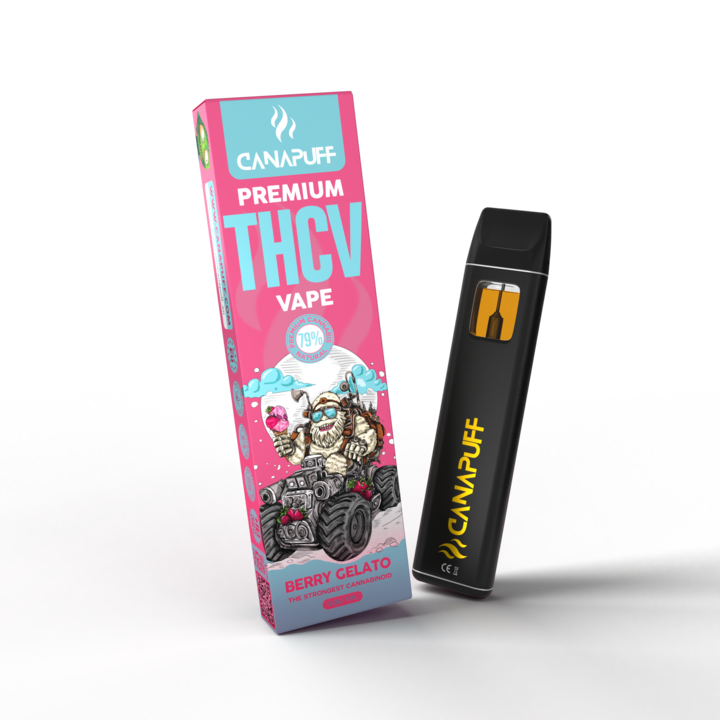 BERRY GELATO 79% THCv - CanaPuff - ОДНОРАЗОВЕ ВИКОРИСТАННЯ - 1 мл