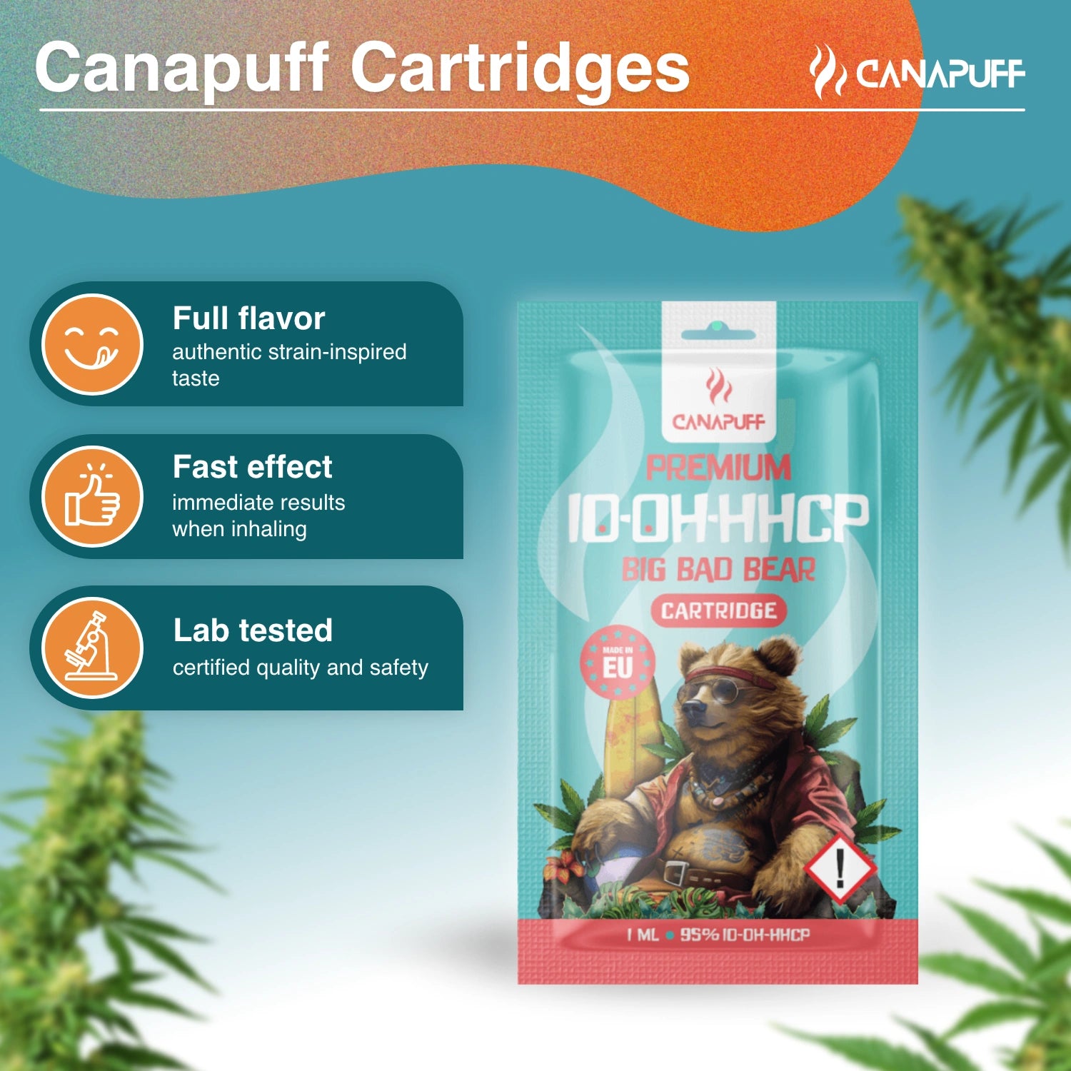 Canapuff - Big Bad Bear - 10-OH-HHCP 95% - kartrydzh