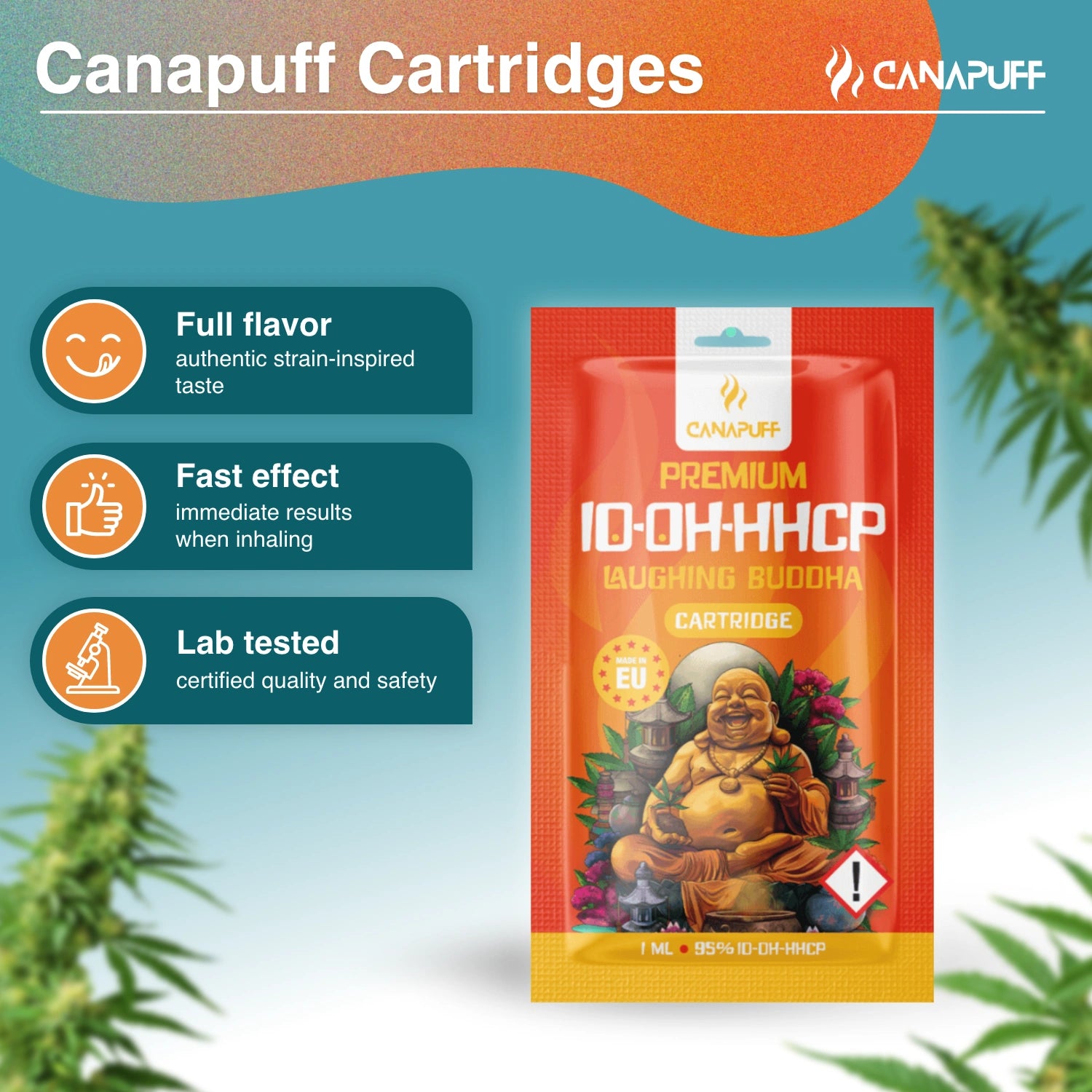 Canapuff - Laughing Buddha - 10-OH-HHCP 95% - kartrydzh
