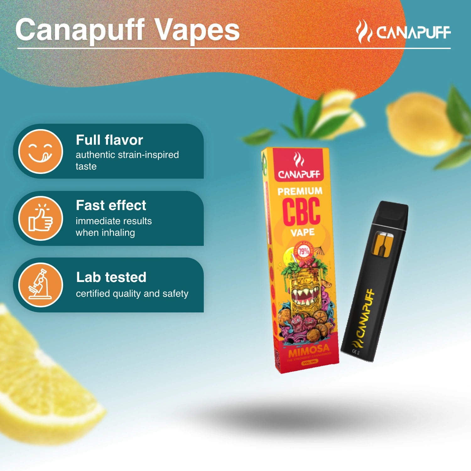 Mimosa 79% CBC - CanaPuff - Wapować - 1ml