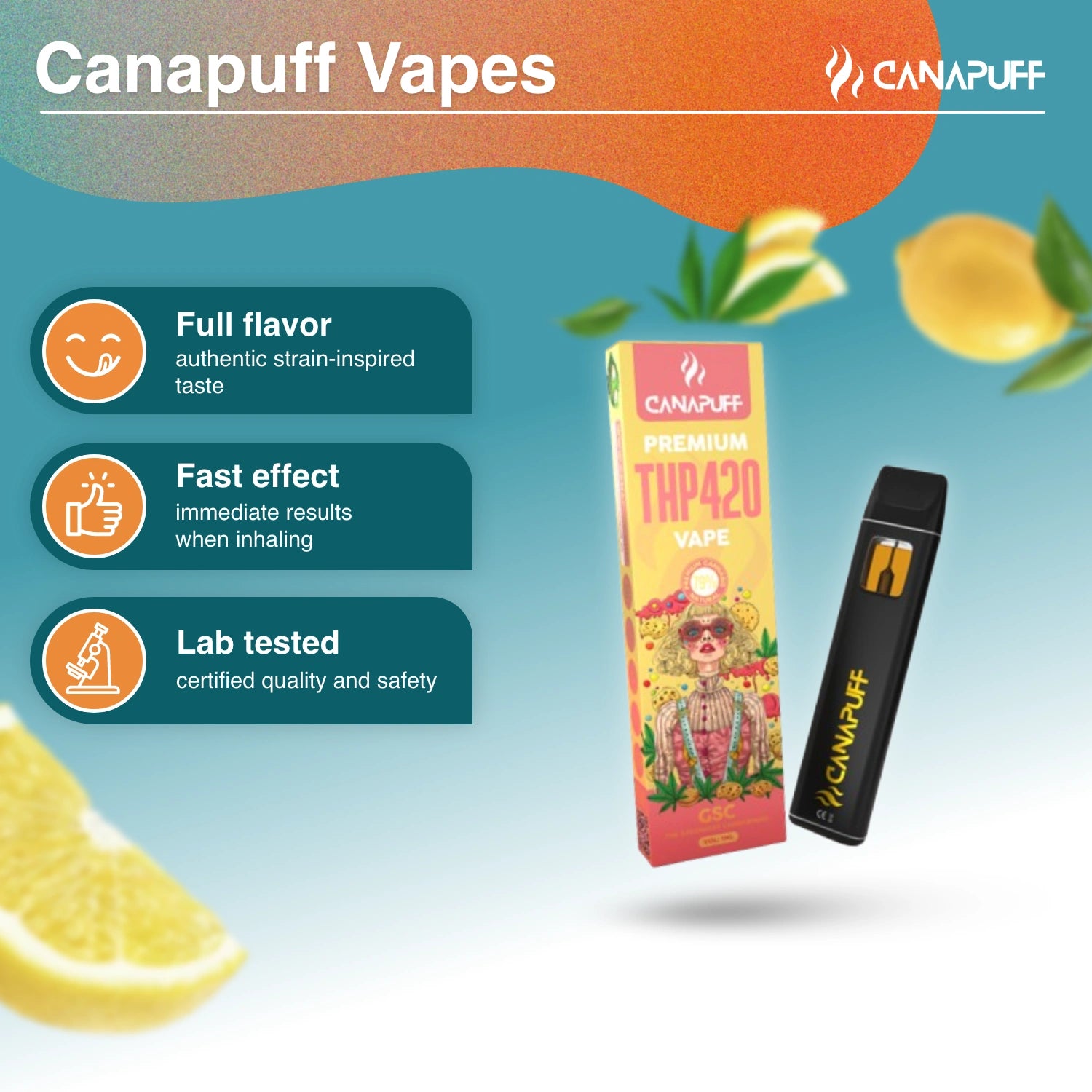 GSC 79% THP420 - Canapuff - Vape - 1 ml