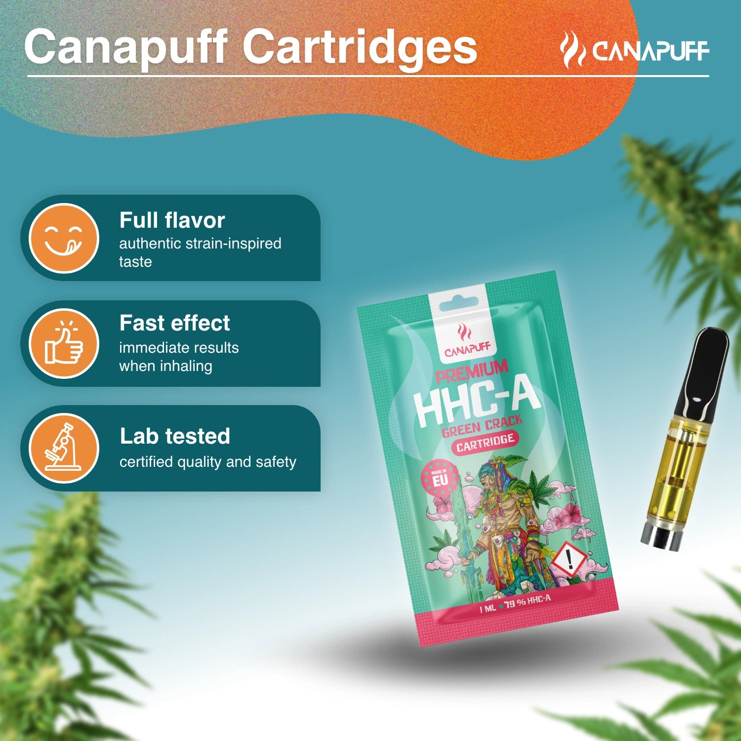 Canapuff - Green Crack - HHC-A 79% - kartrydzh