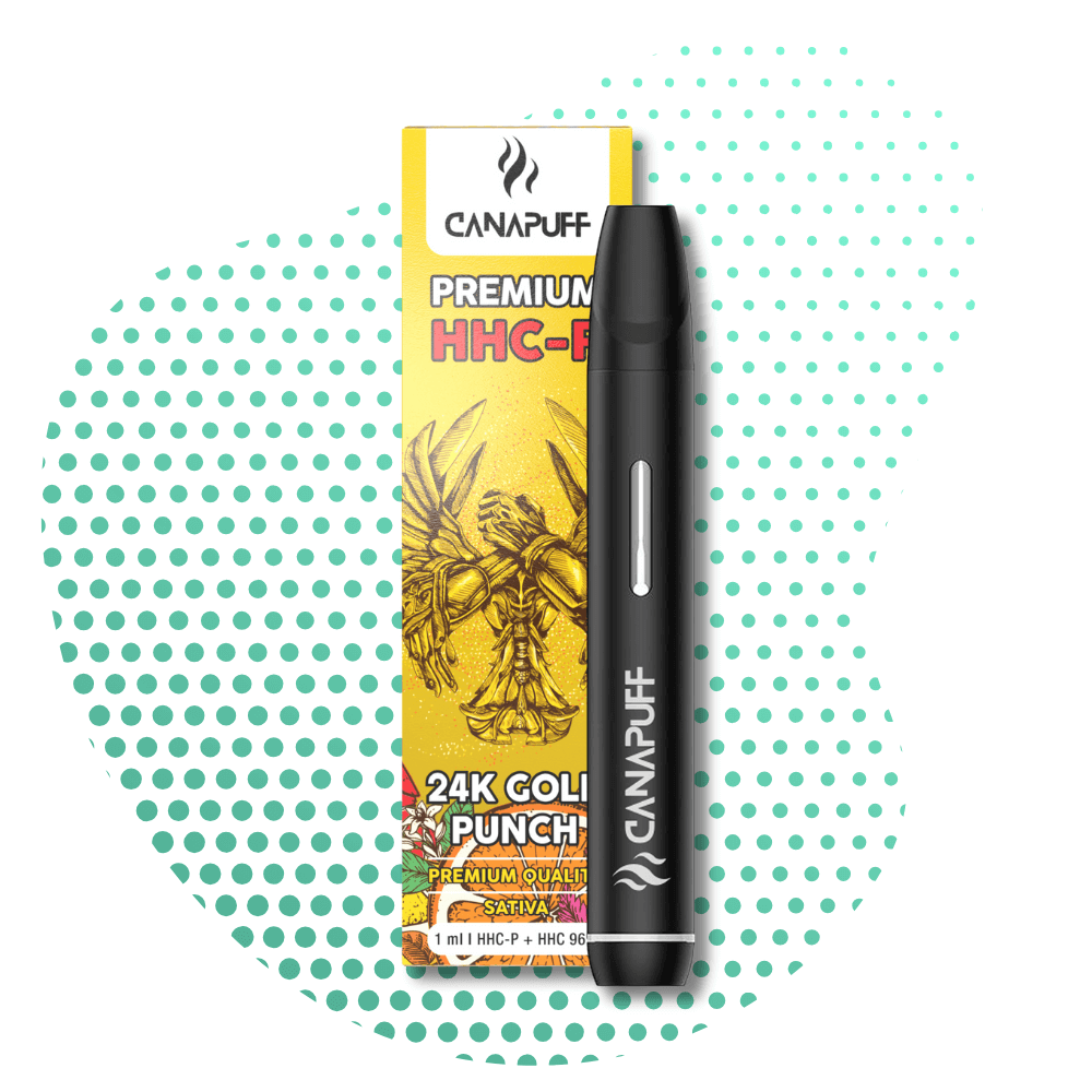 24K GOLD PUNCH 96% HHC-P - CanaPuff - ONE USE - 1ml Canapuff