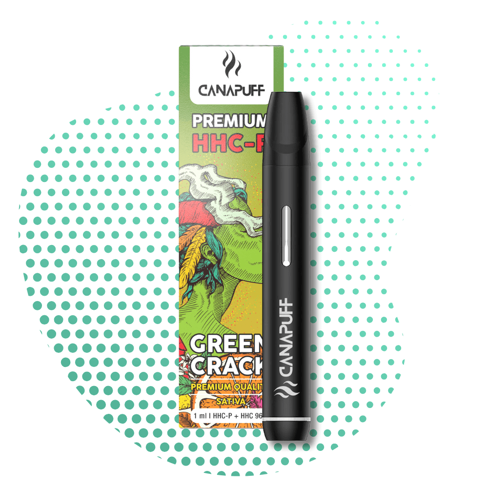 CRDHリキッド 1ml Green Crack Kartridż HHC-P Vape - Green Crack 96% ✨
