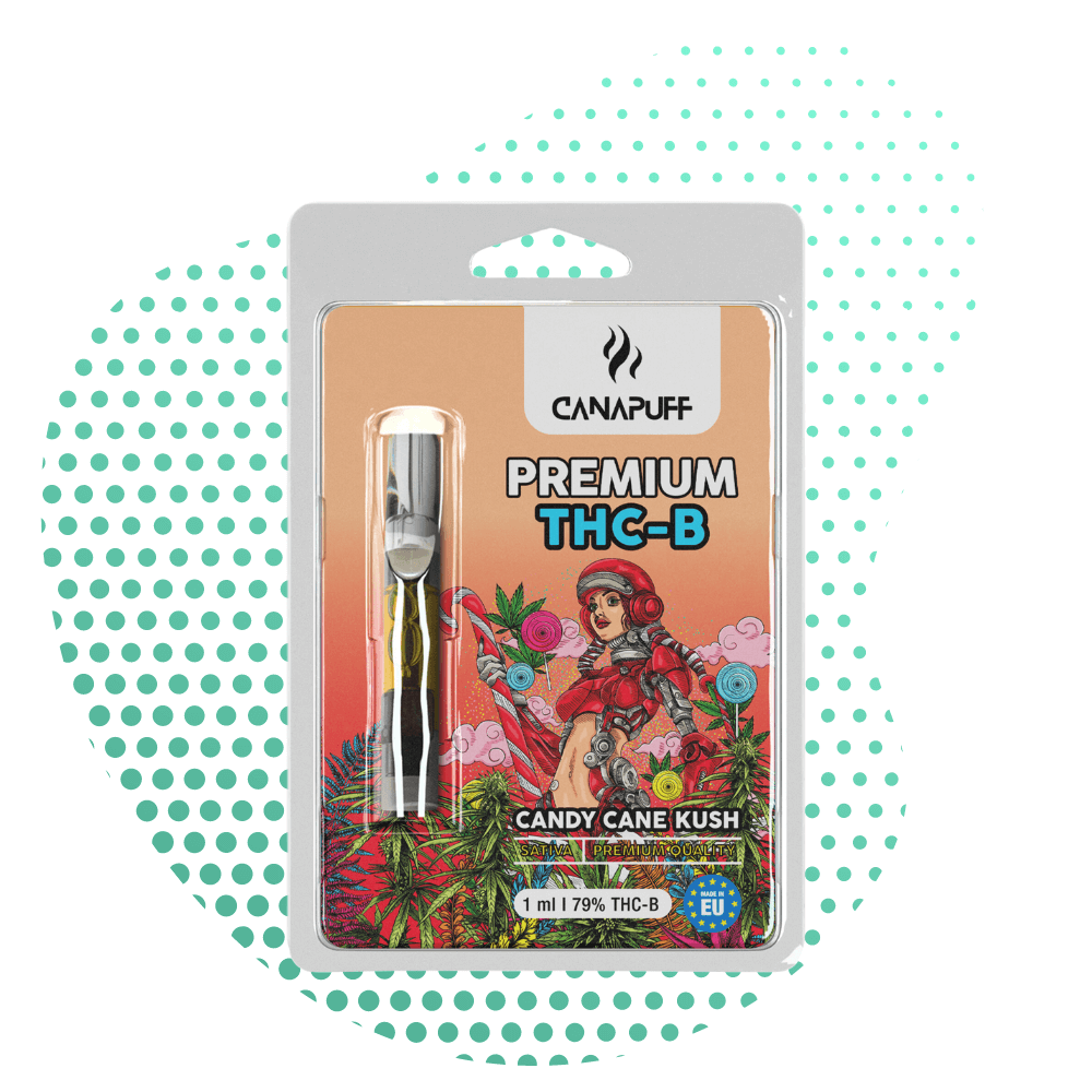 CanaPuff Candy Cane Kush THC B 79% cartridge