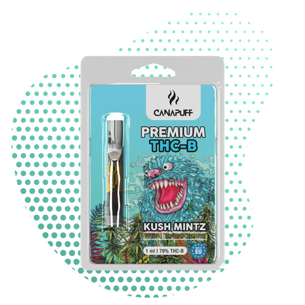 CanaPuff Kush Mintz THC B 79% cartridge