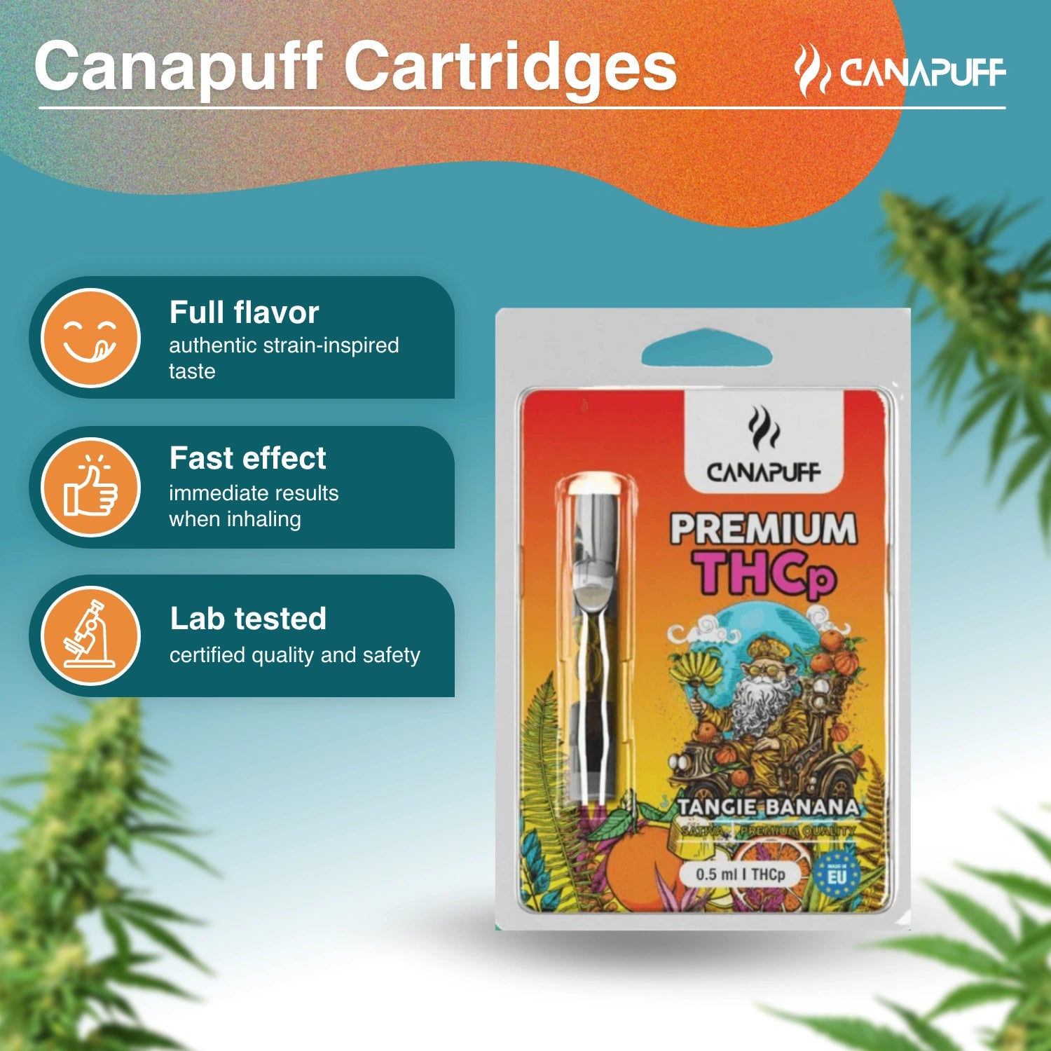 Canapuff - TANGIE BANANA - THCp 79% - kasetė