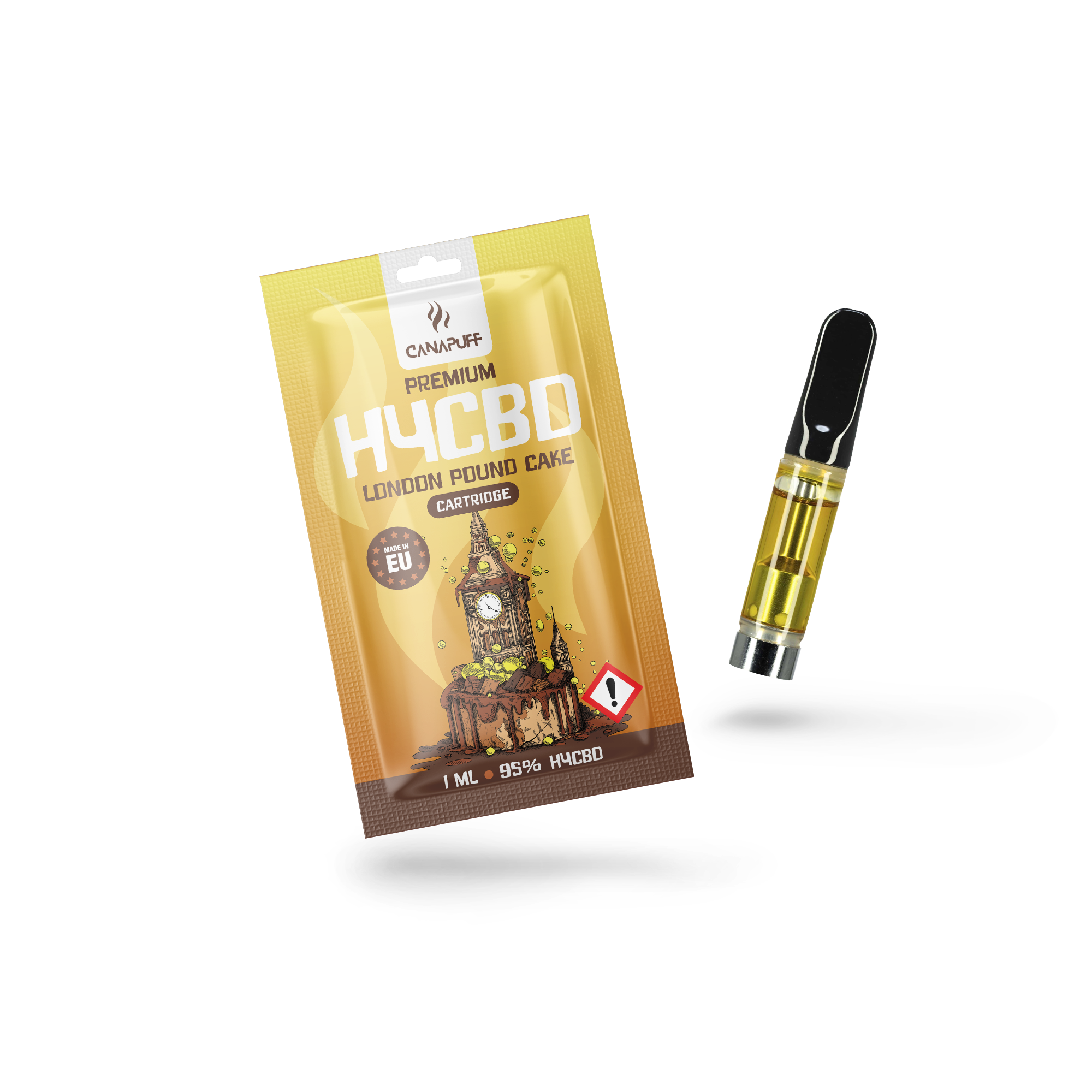 CanaPuff - London Pound Cake - Cartuccia H4CBD 96%.