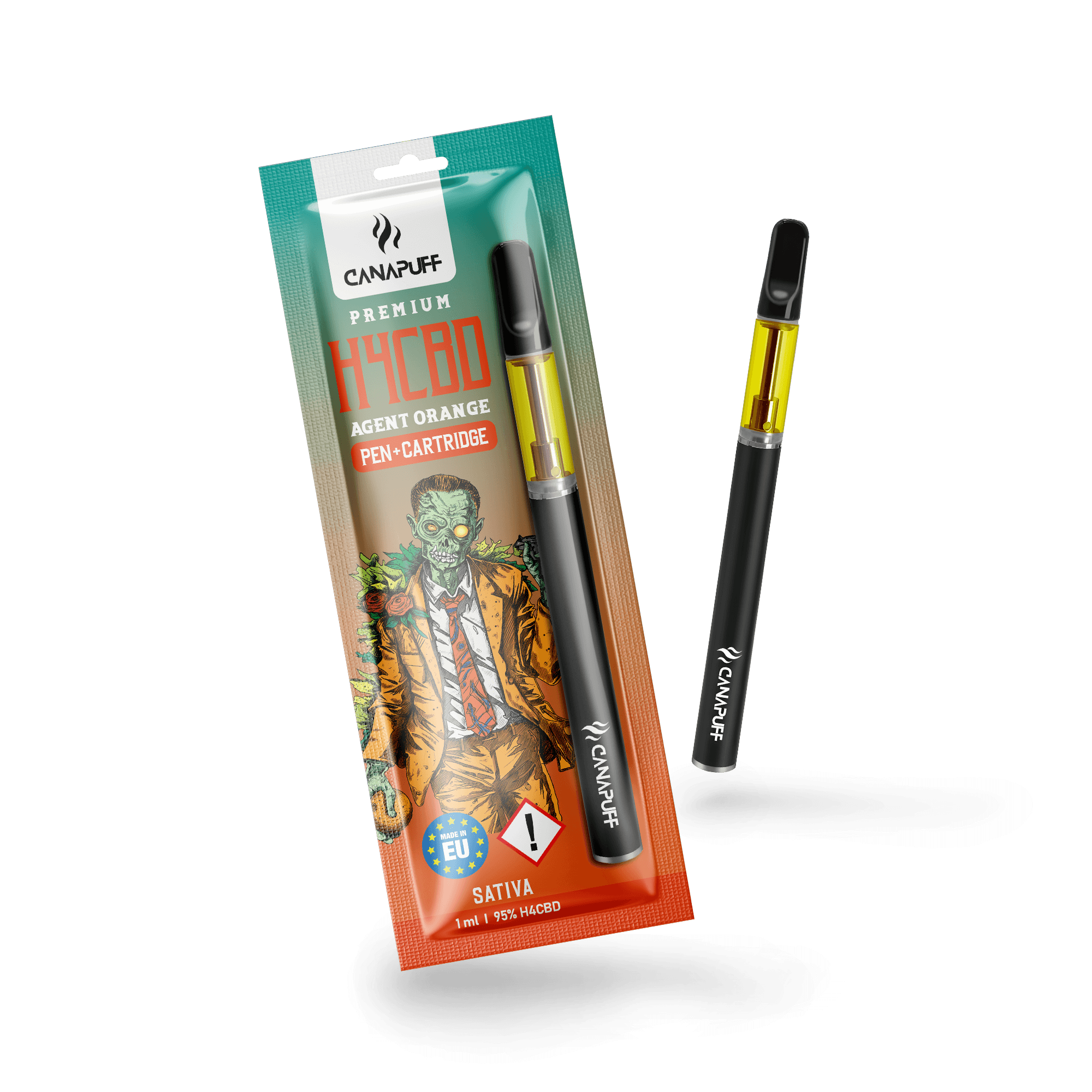 H4CBD Pen+Cartridge Agent Orange 95%
