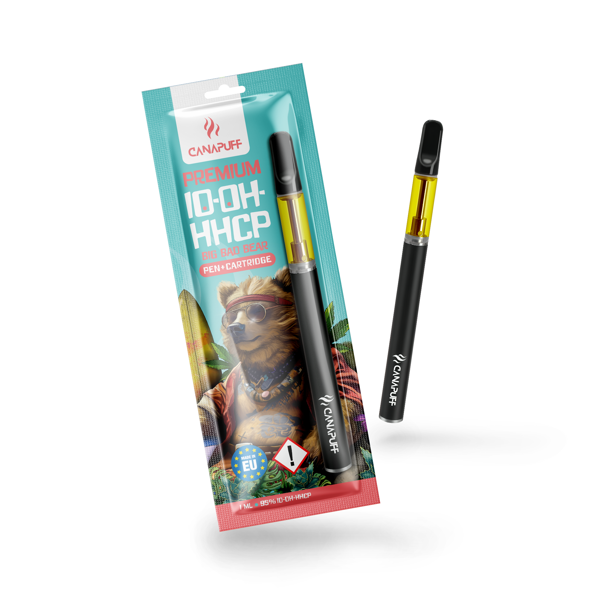 Canapuff - Big Bad Bear - 10-OH-HHCP 95% - Vaper Pen+Cartucho