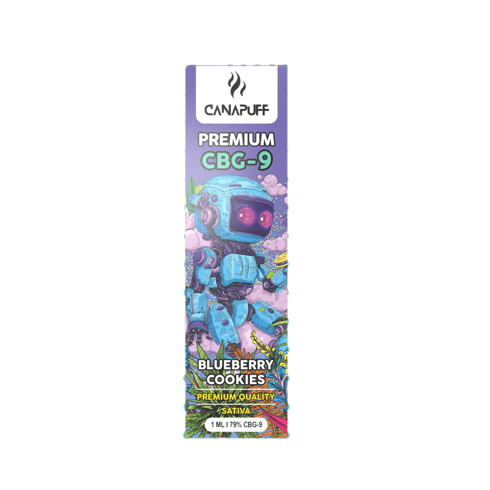 Blueberry Cookie 79% CBG – Canapuff One Use 1ml 🌿🍪
