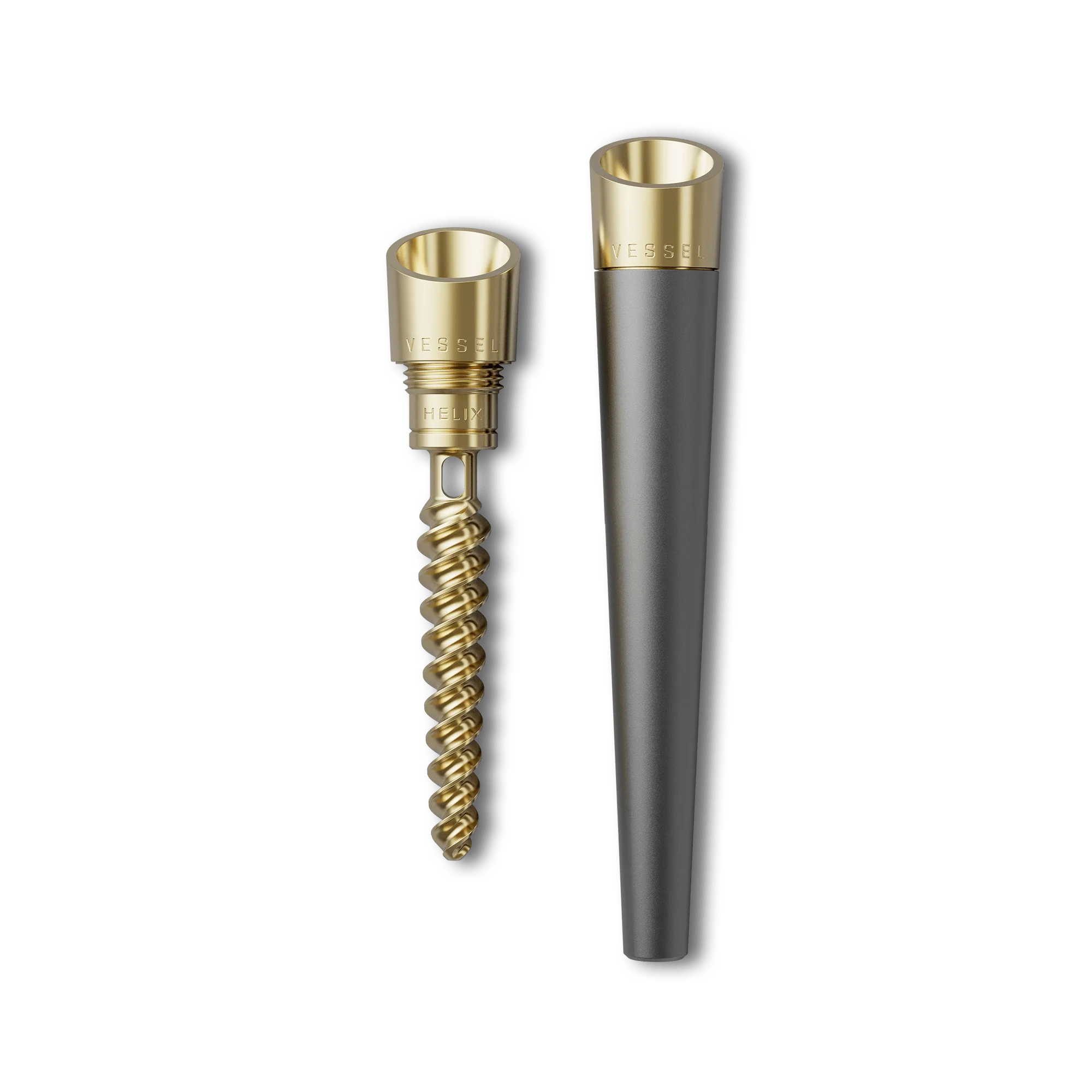 Vessel pen black and gold design