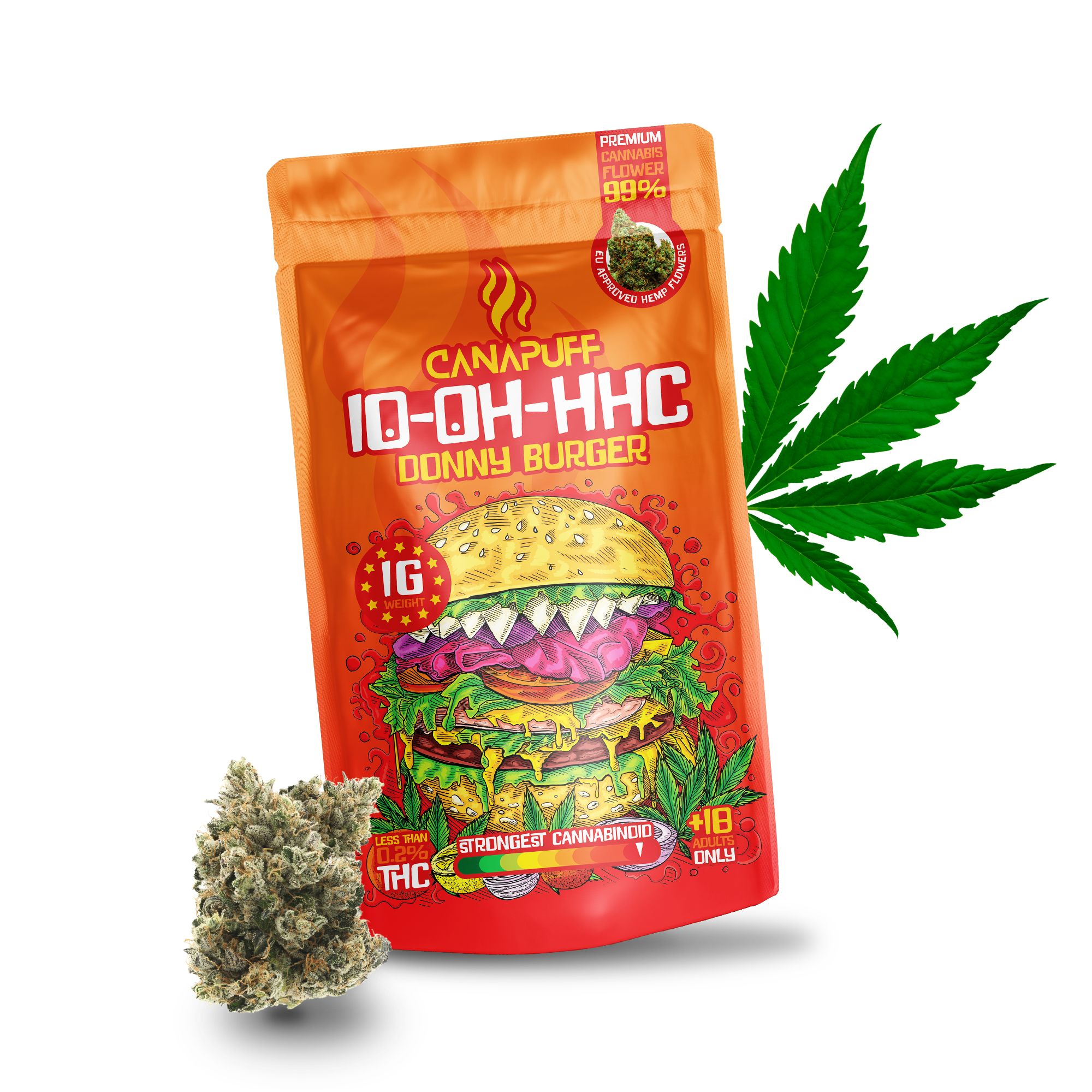 Canapuff - Donny Burger 99% - 10-OH-HHC Blomster