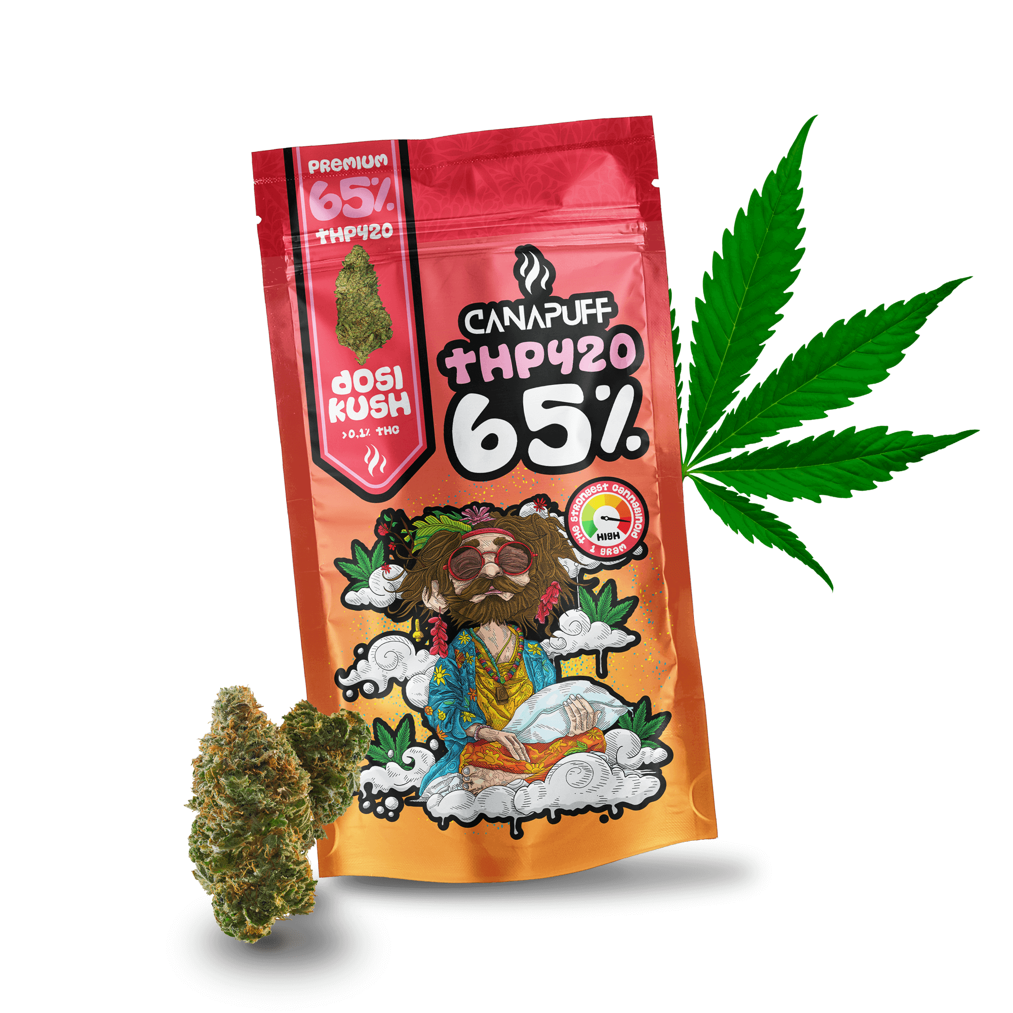 THP420 Květy Dosi Kush 65%