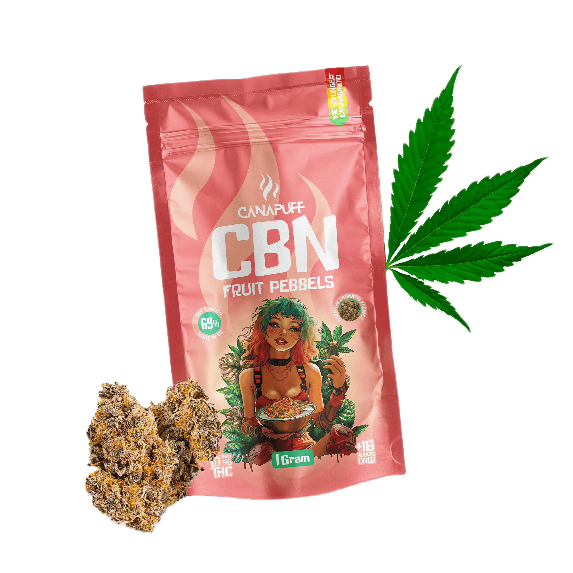 CBN Květy Ovocné Pebbels 69 %