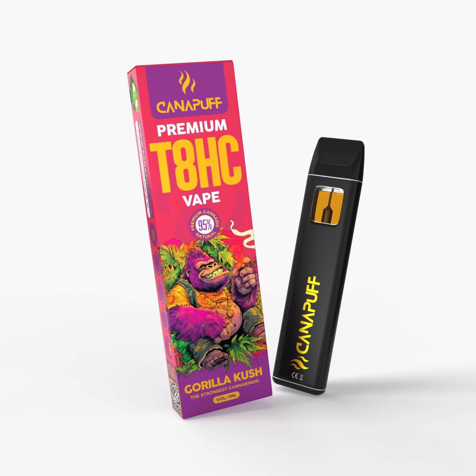 T8HC Vape Gorilla Kush 95% 1 ml
