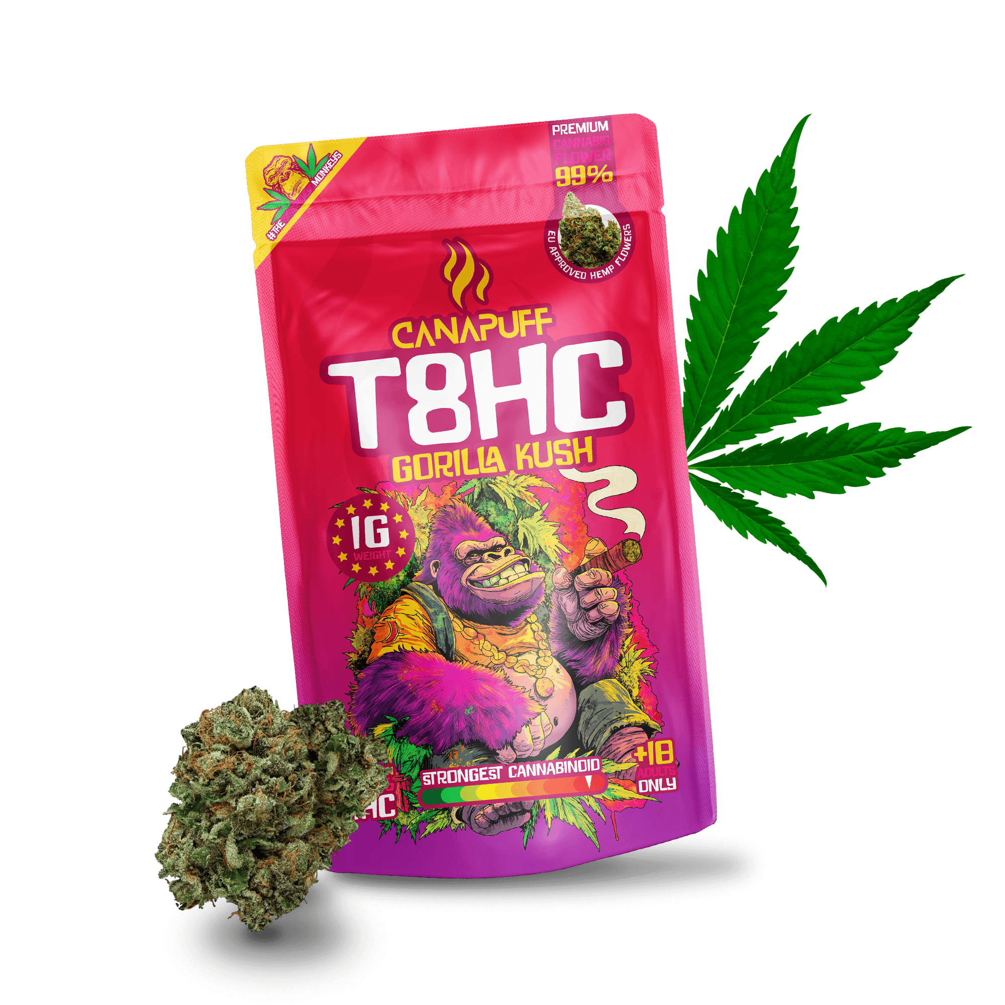 T8HC Fiori Gorilla Kush 99%