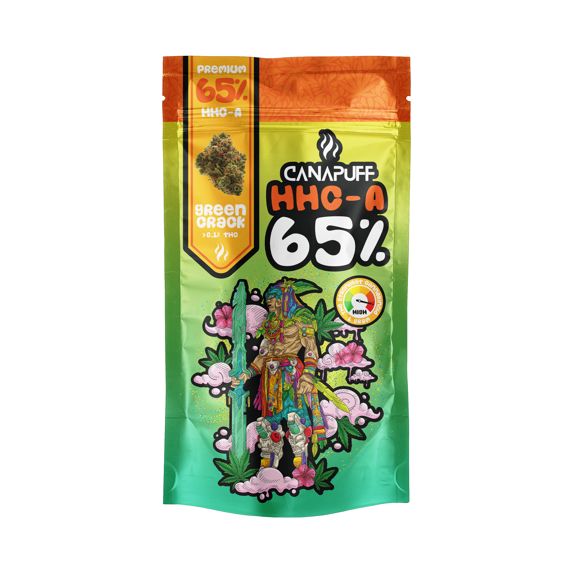 Canapuff - Zöld Crack 65% - HHC-A Virágok