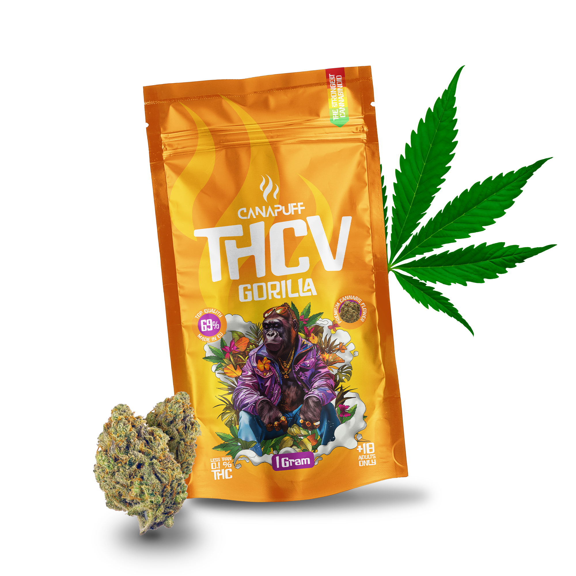 Canapuff - Gorilla 69% - Fiori THCv