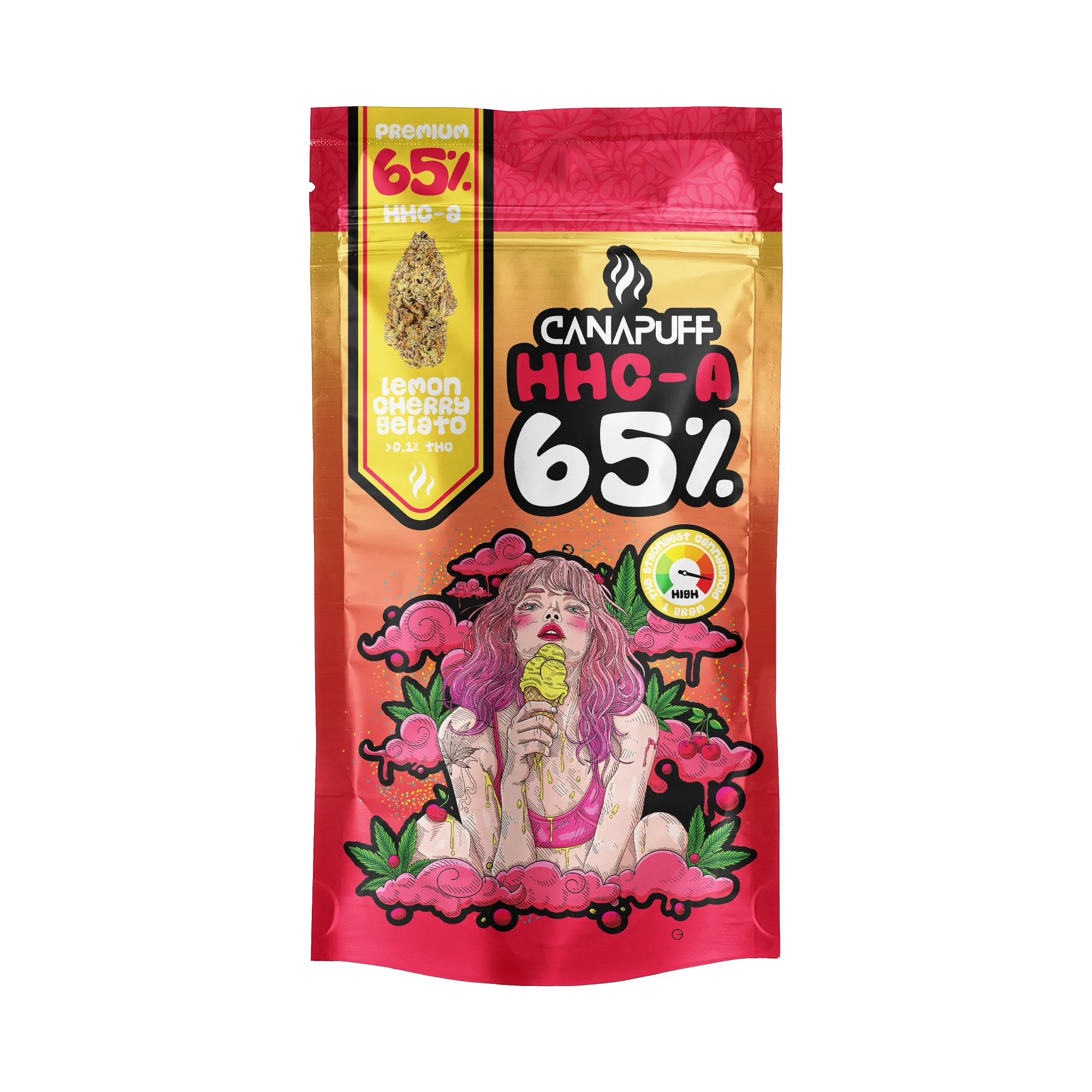 Canapuff - Lemon Cherry Gelato 65% - HHC-A Flowers-Canapuff