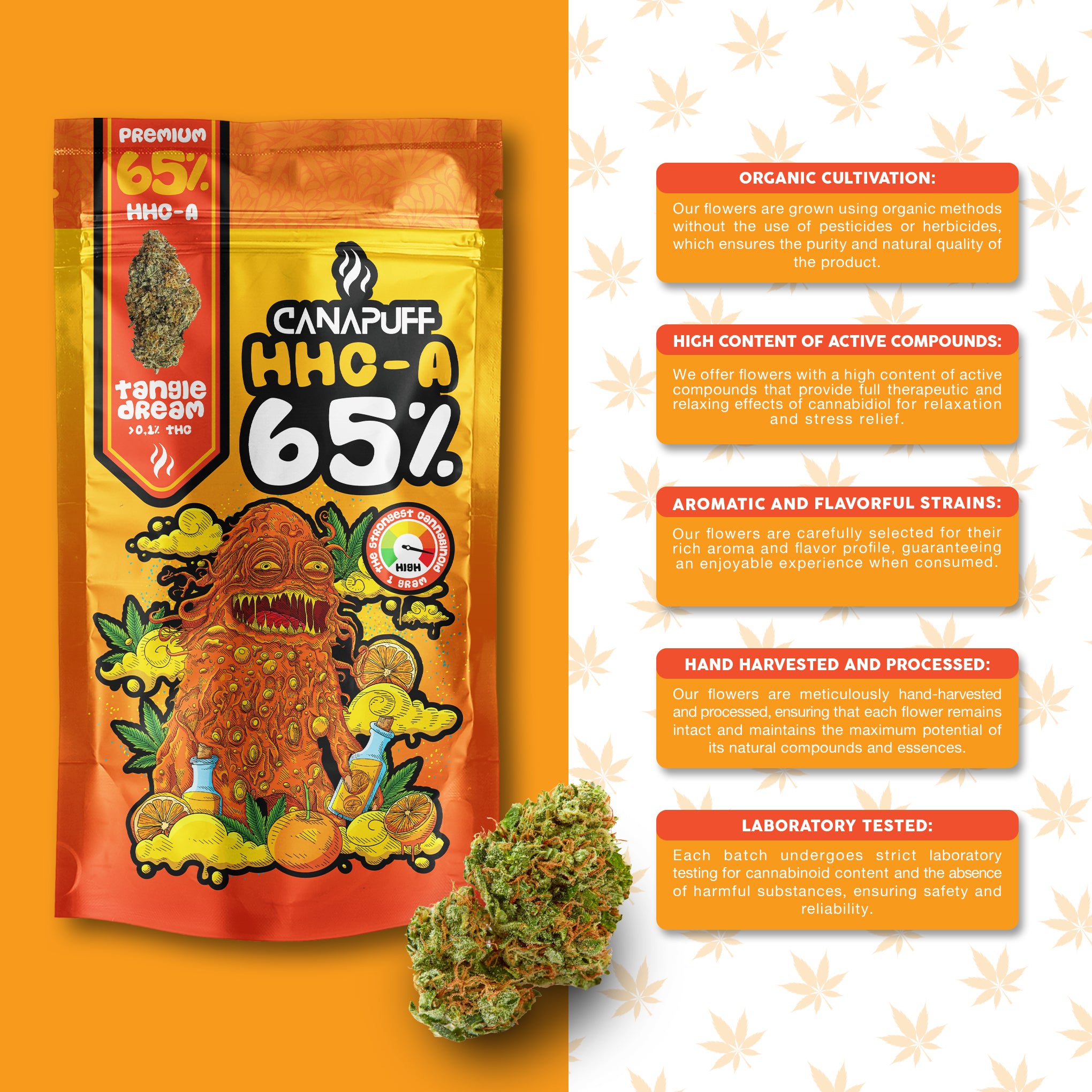 Canapuff - Tangie Dream 65% - HHC-A Flowers