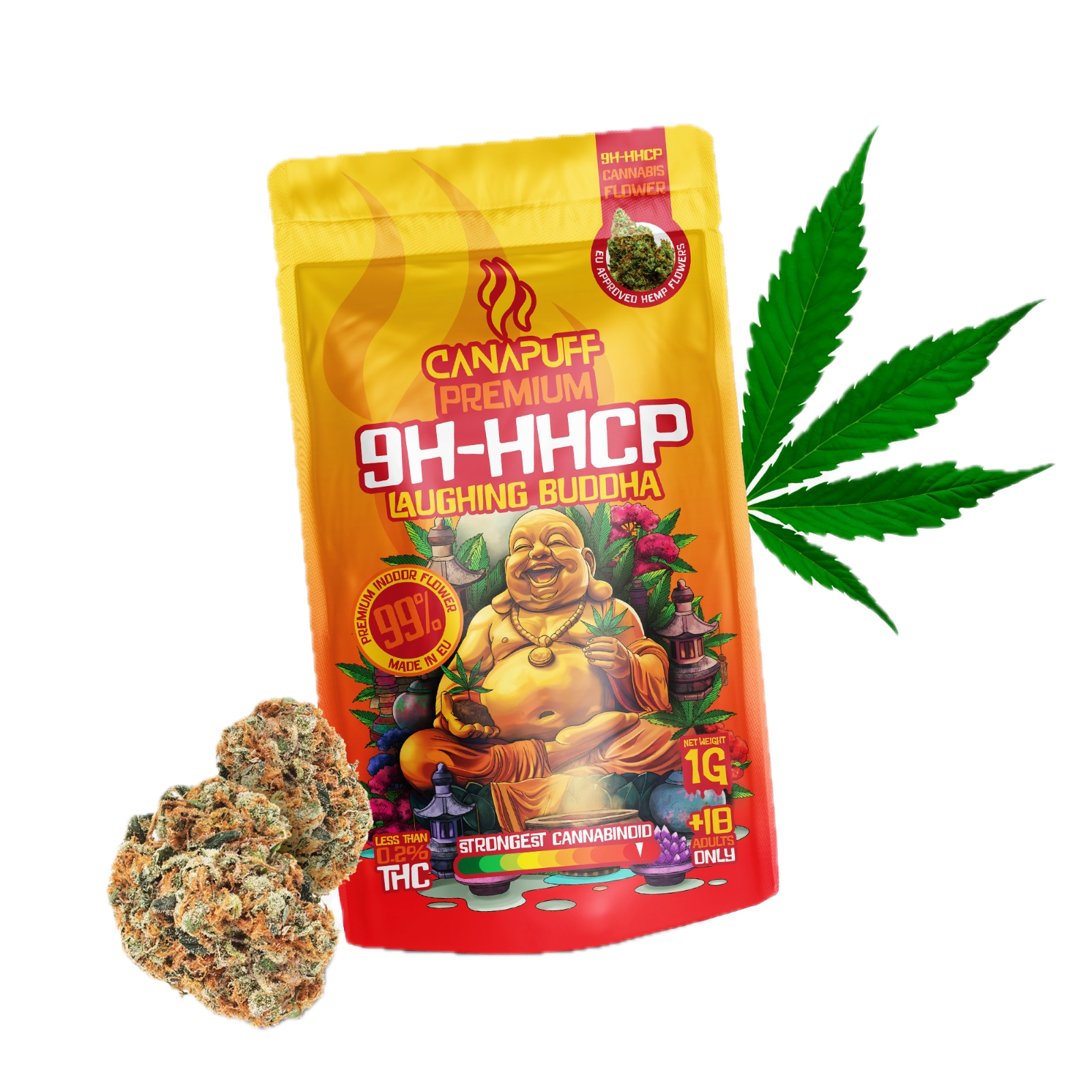 9h-HHCP Bloemen Laughing Buddha 99%