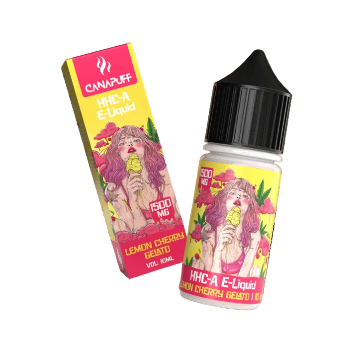 Shop HHC-A Liquid 1% 500mg Lemon Cherry Gelato - Canapuff