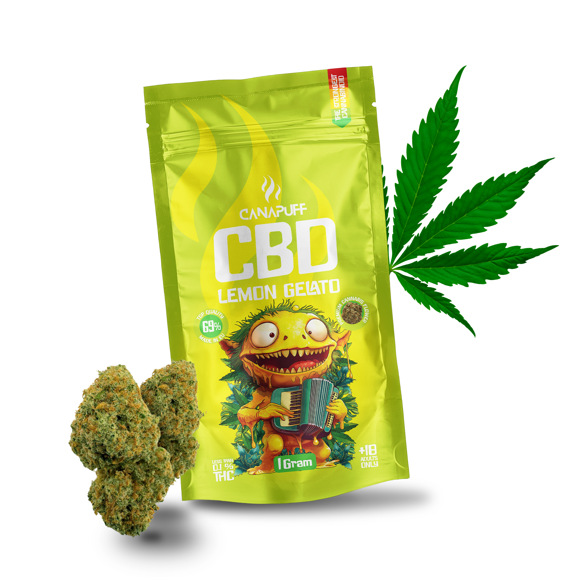 Canapuff - Lemon Gelato 69% - Fleurs de CBD