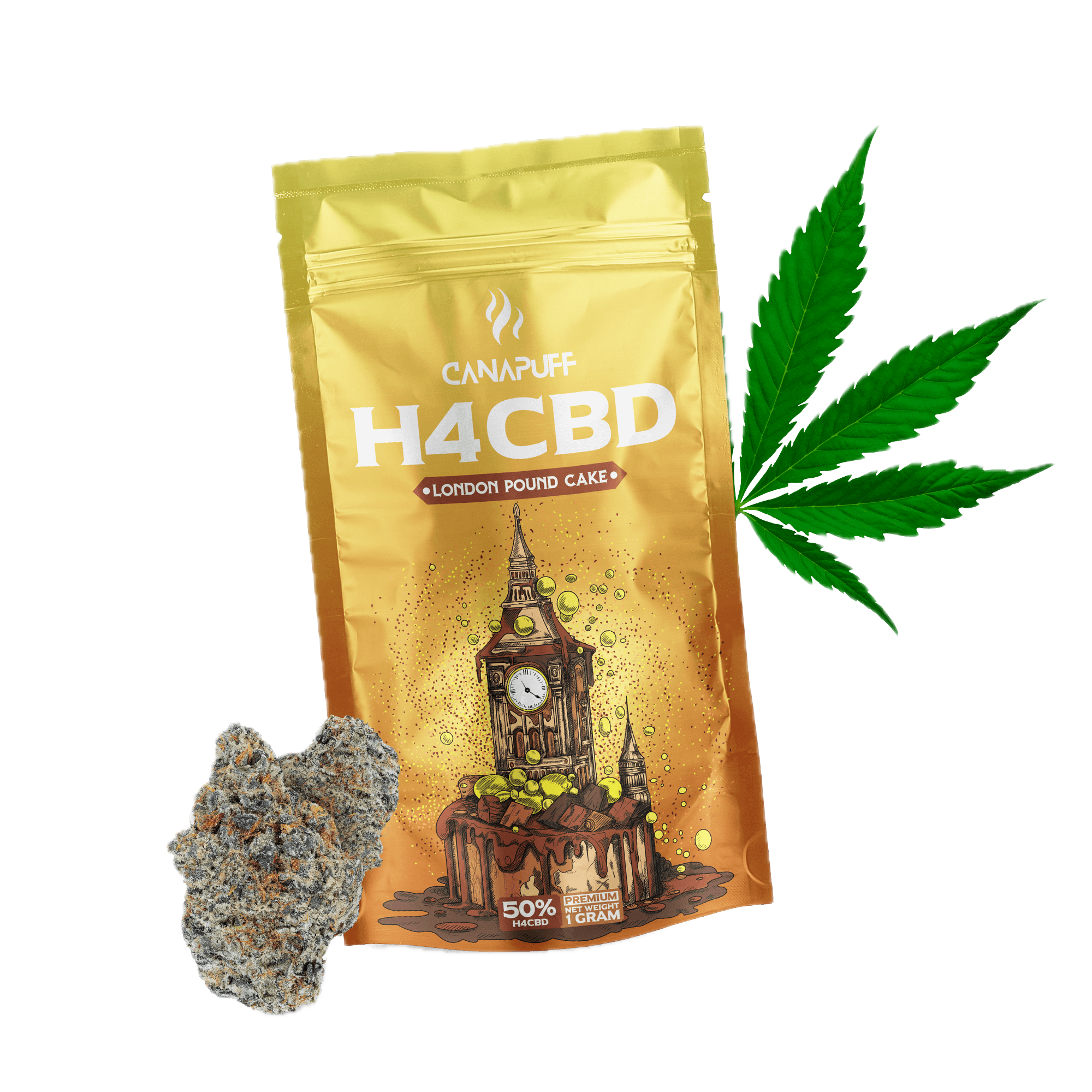 H4CBD Fiori London Pound Cake 50%