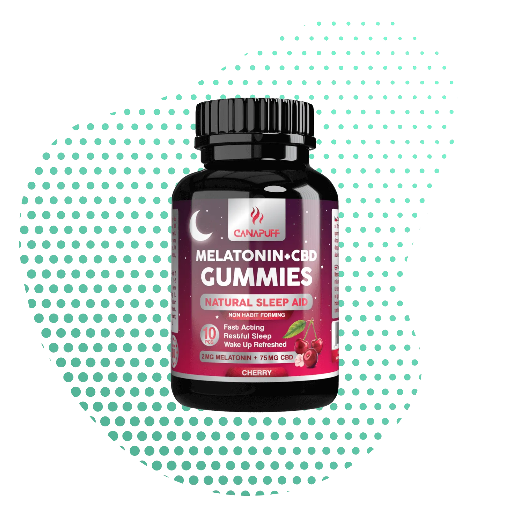 Melatonin+CBD Gummies - Cherry-Canapuff