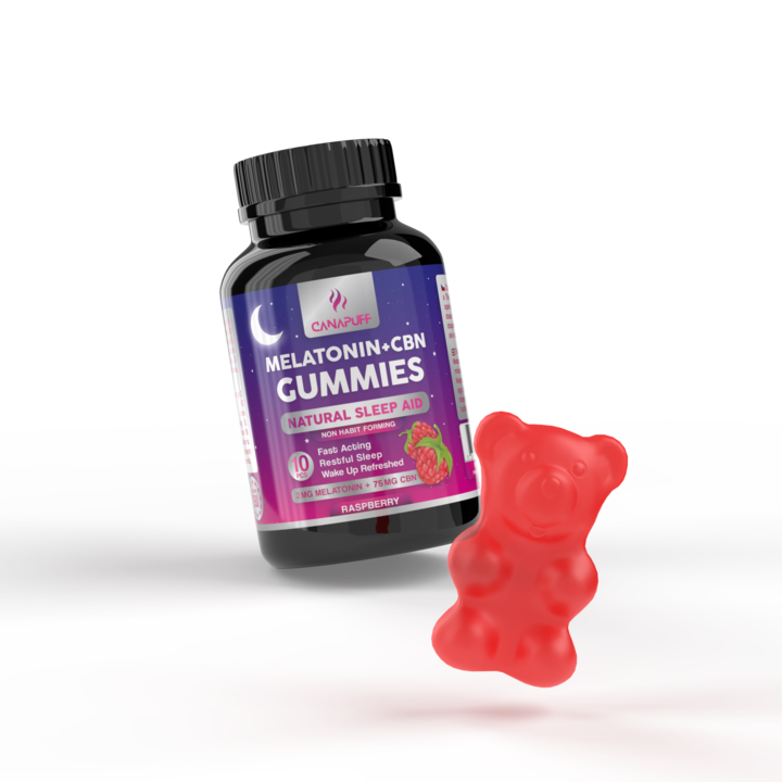 Melatonin+CBN Gumicukorkák - Málna