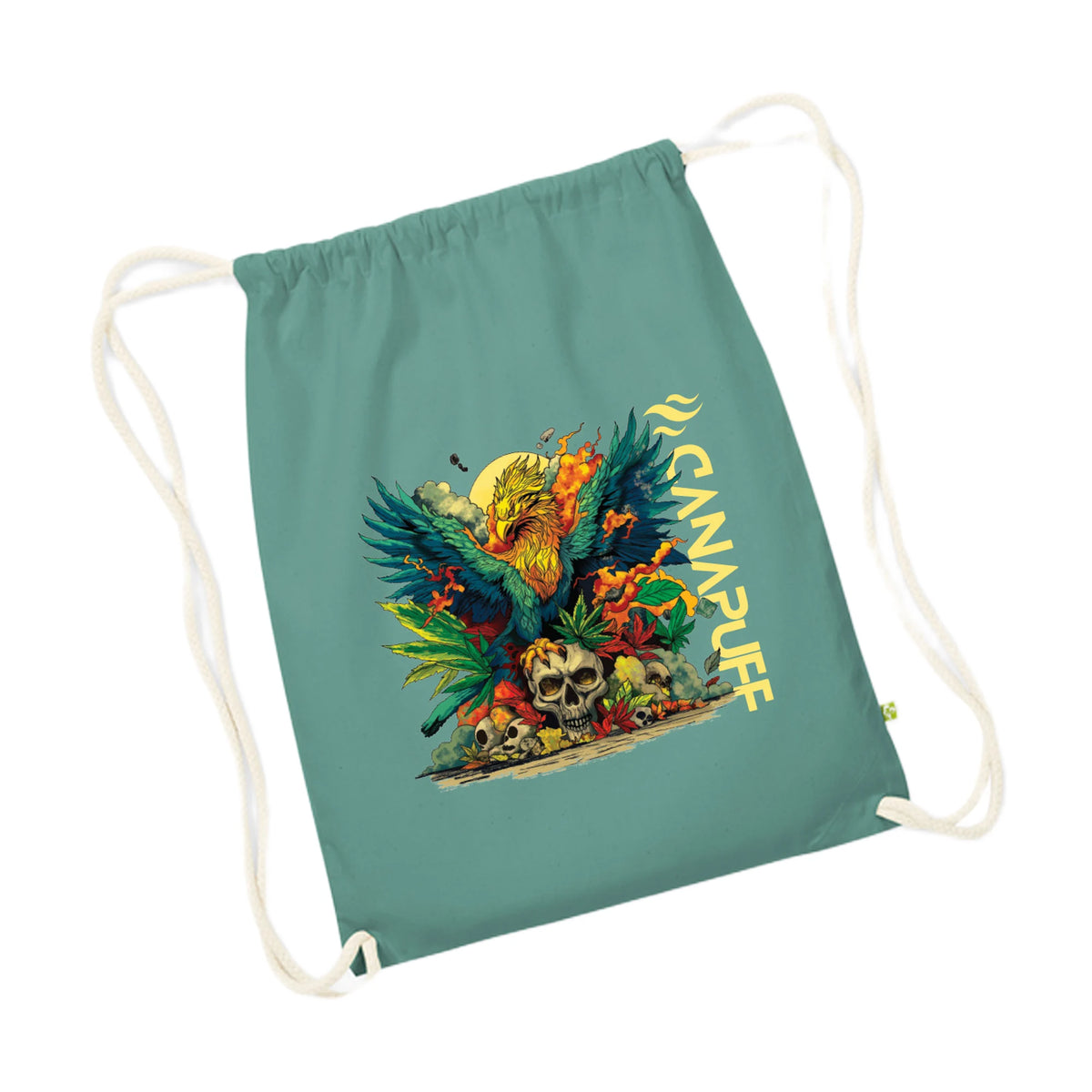 Canapuff Drawstring Bag – Fenix – Green