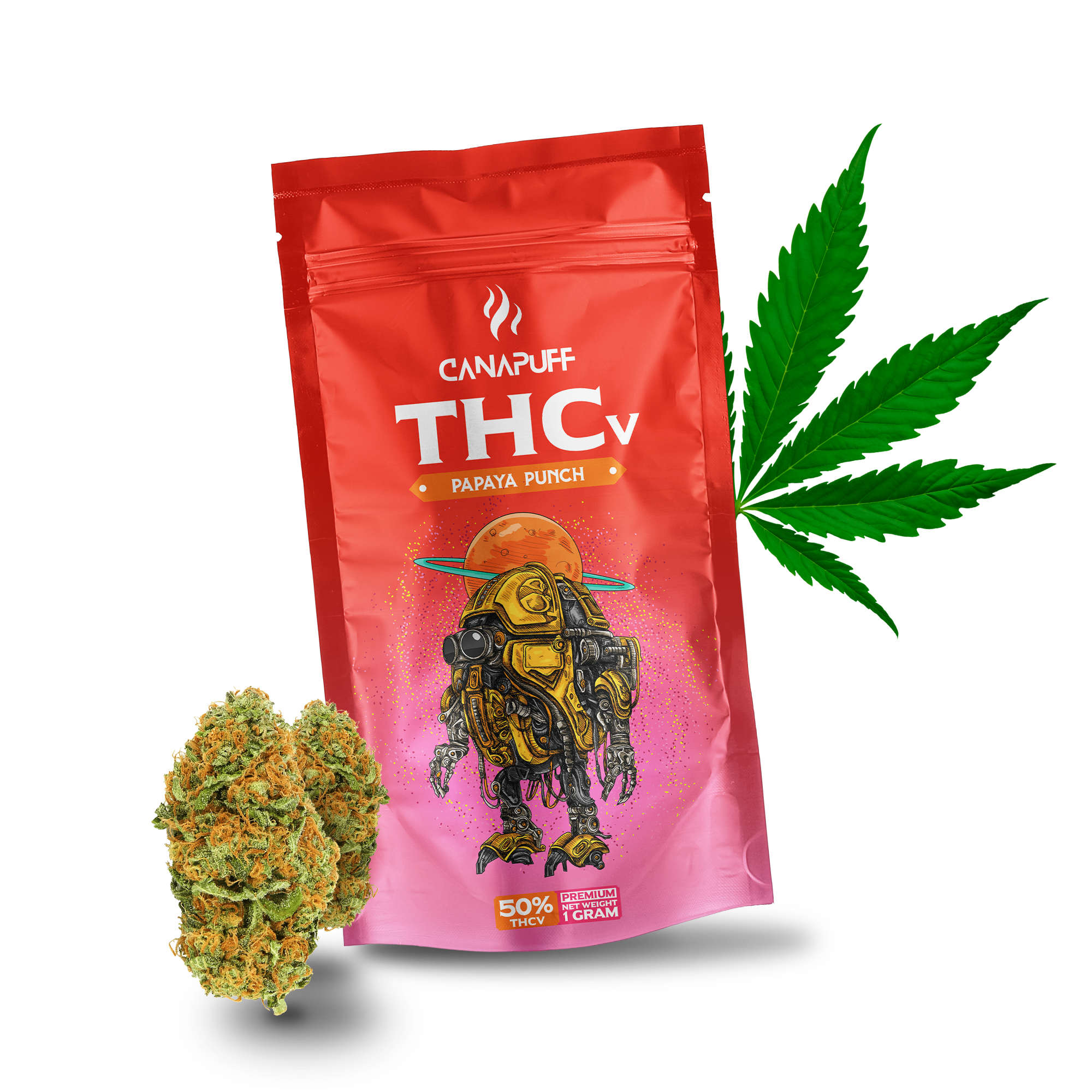 CanaPuff - PAPAYA PUNCH 50% - THCv Blomster
