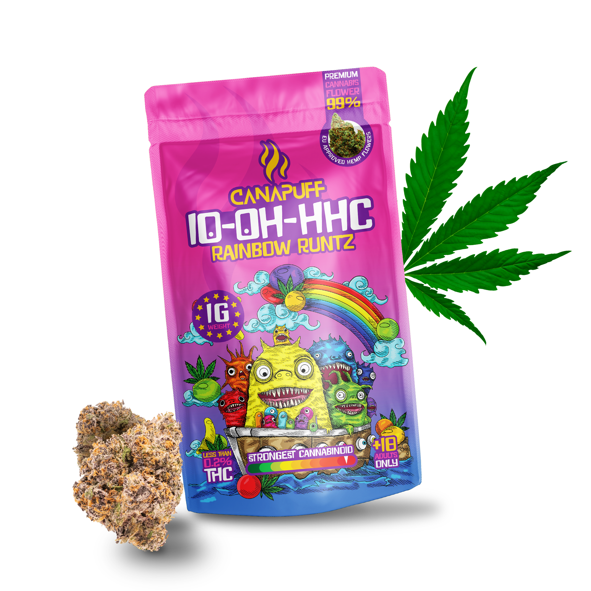 Canapuff - Rainbow Runtz 99% - 10-OH-HHC Fleurs