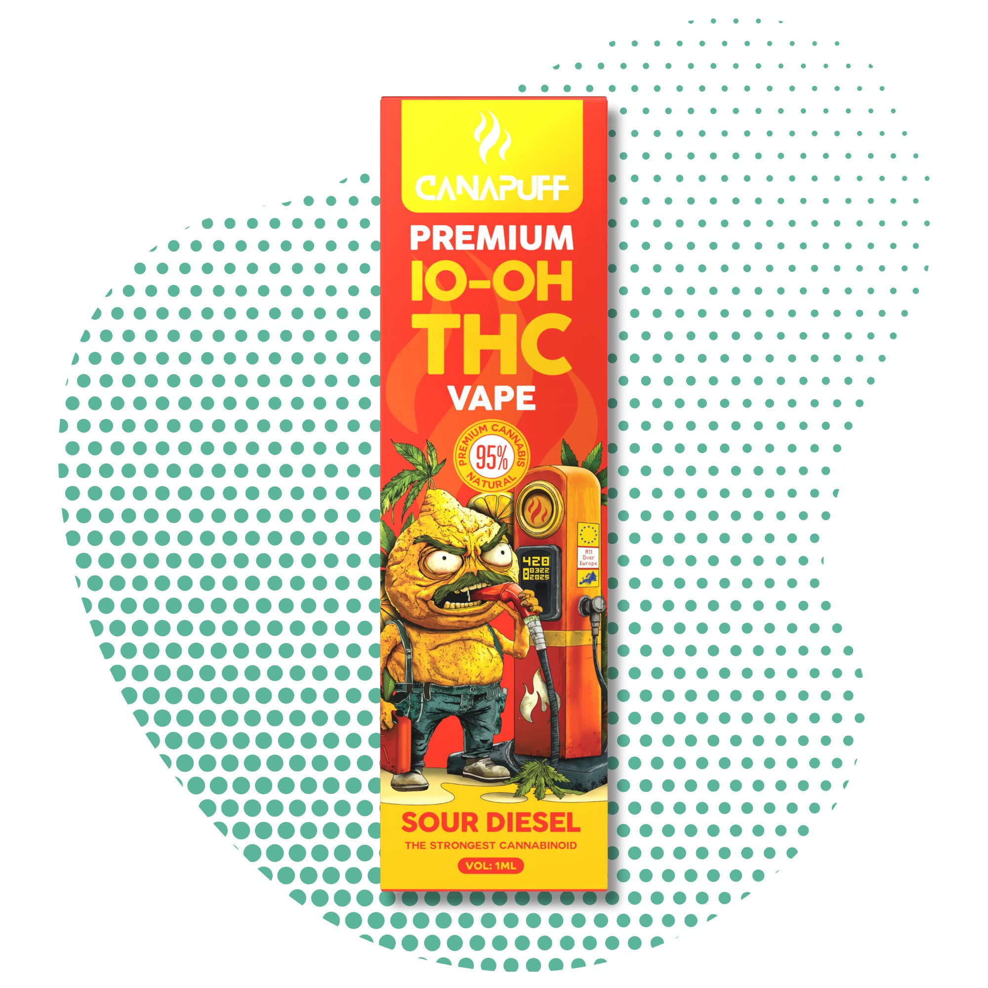 Sour Diesel 95% 10-OH-THC - Canapuff - One Use - 1ml