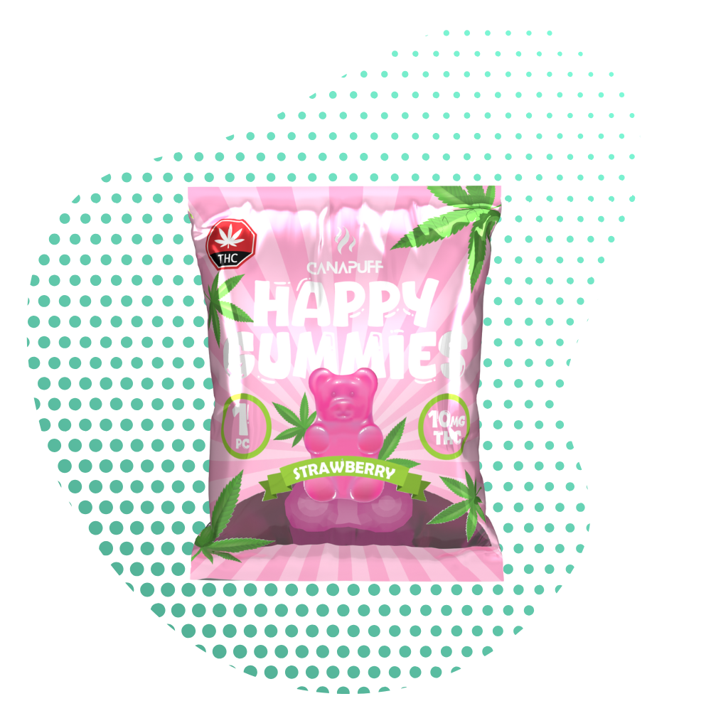 THC Gummies Strawberry 1 Piece