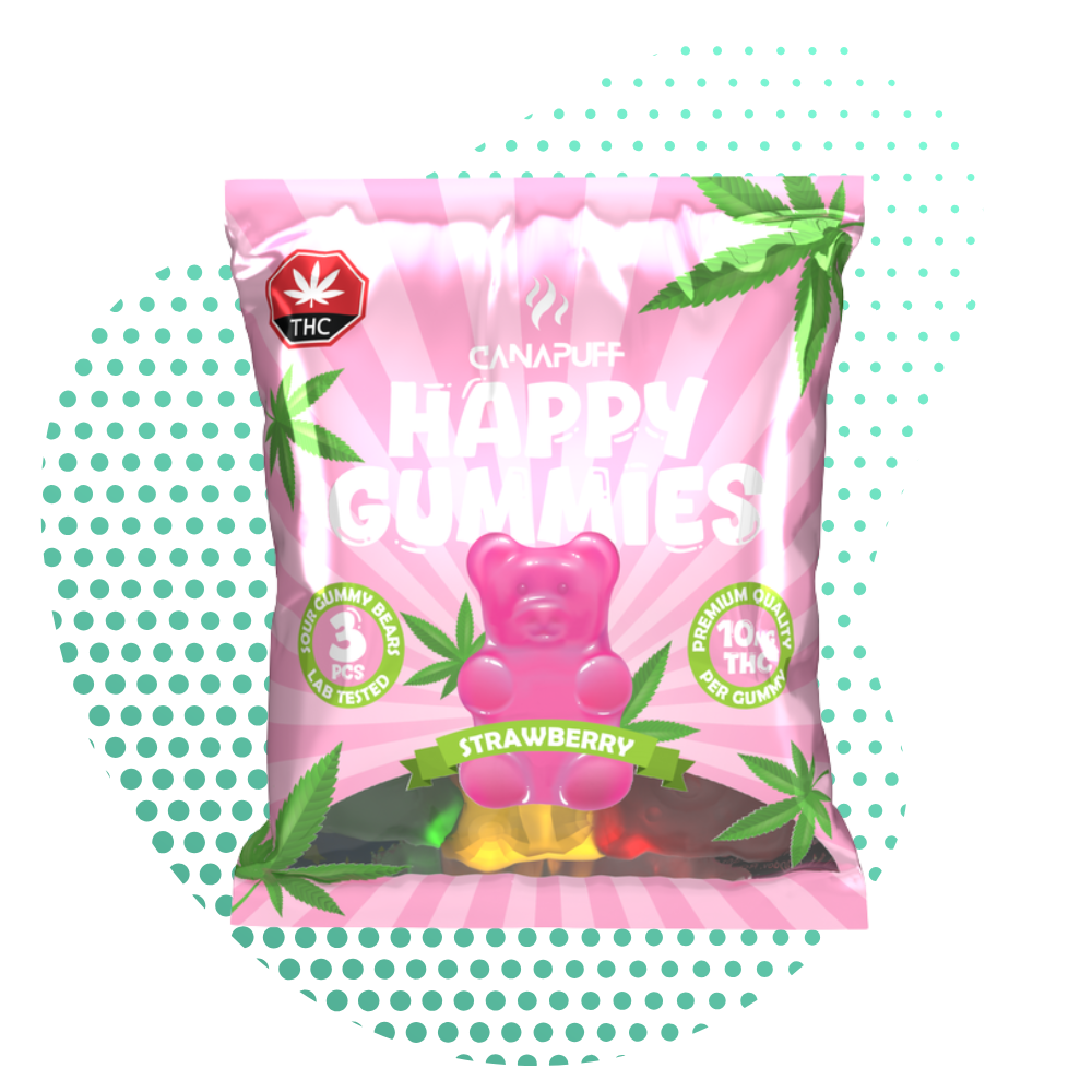 THC Gummies Strawberry 3 Piece
